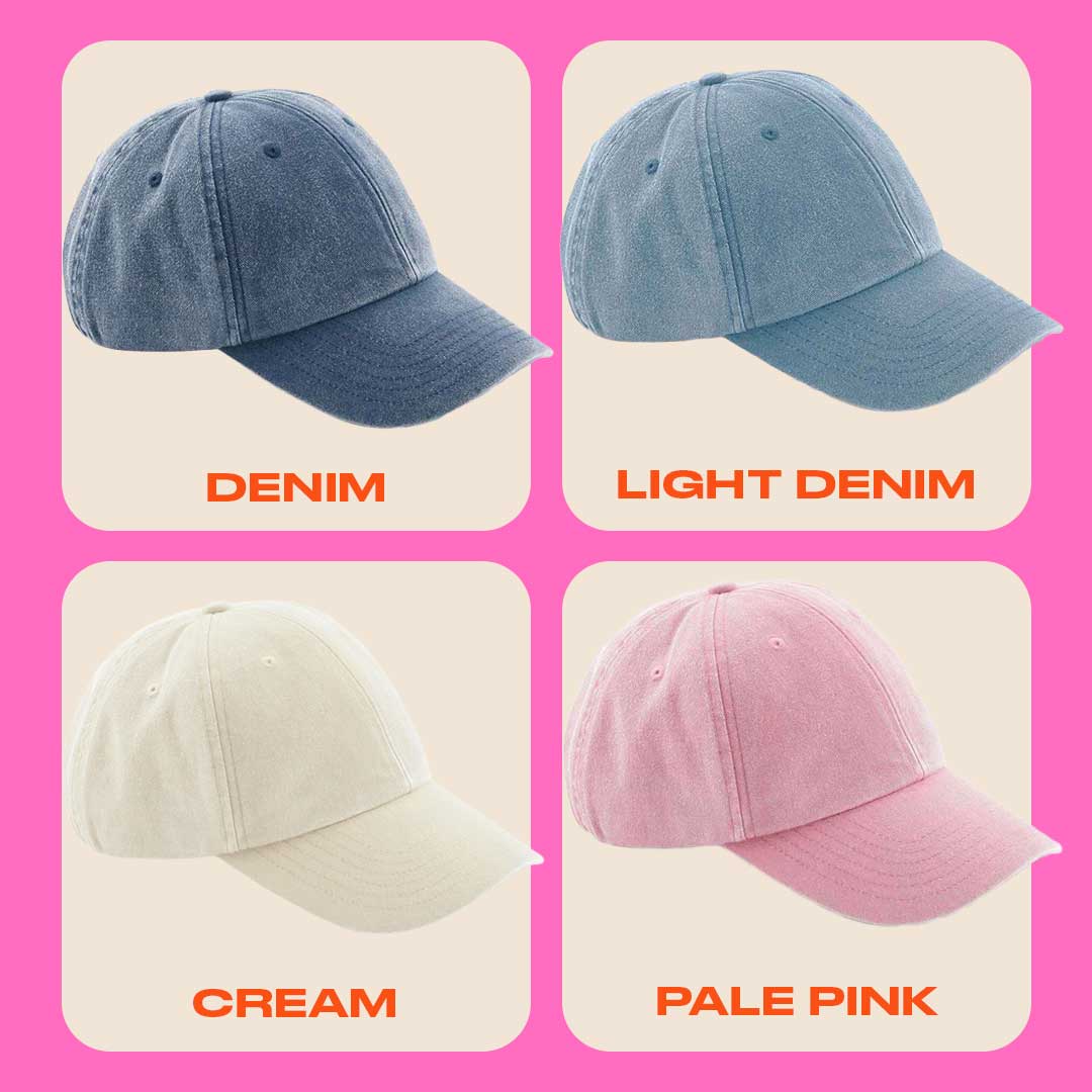 Personalised Dolly Initial Denim Cap