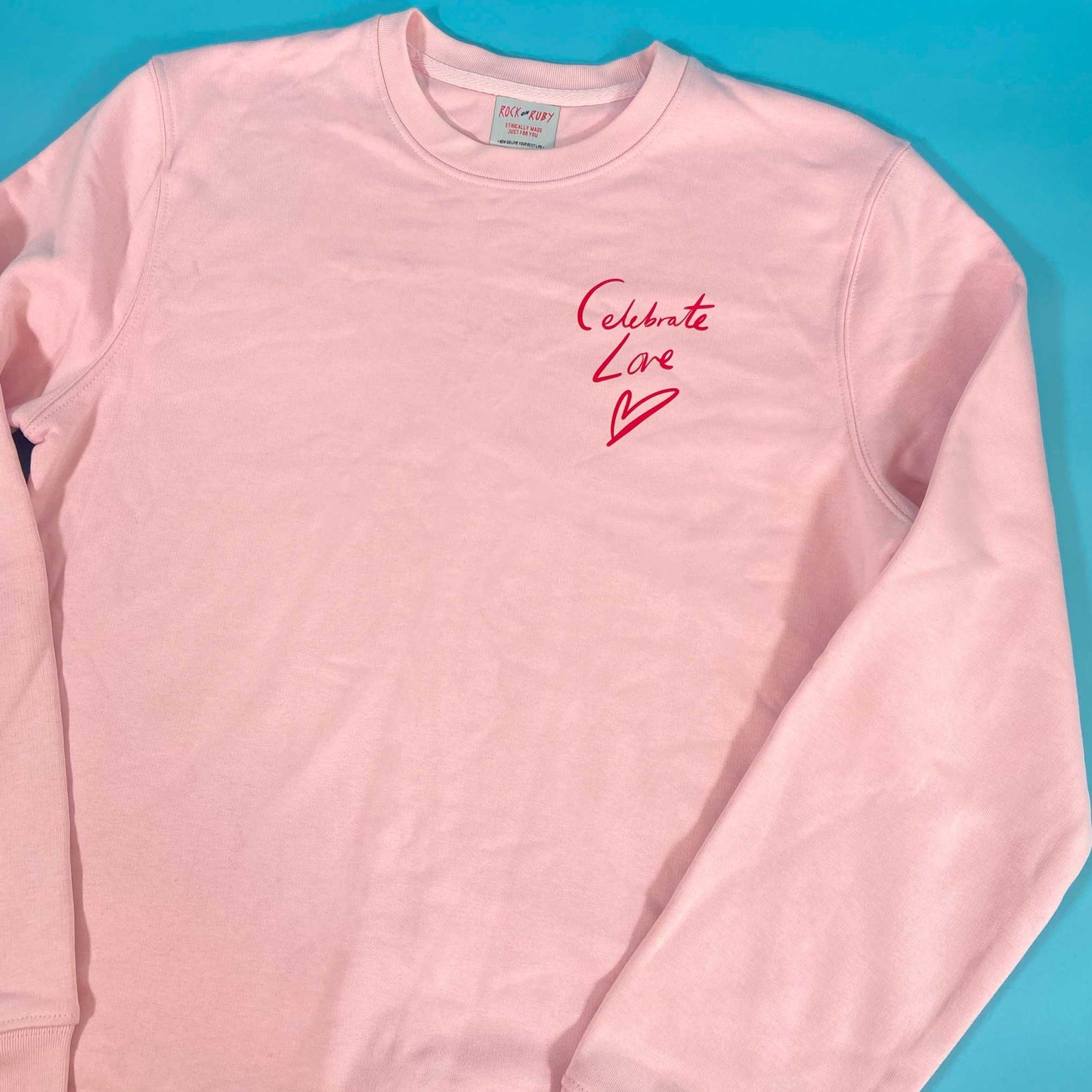 S & XL Organic Celebrate Love Sweatshirt SALE
