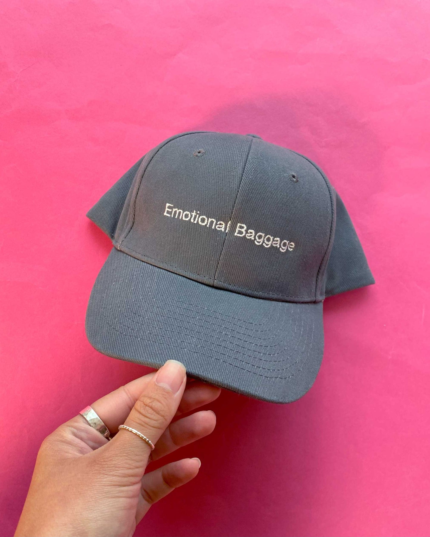 Embroidered Unisex Personalised Slogan Cap