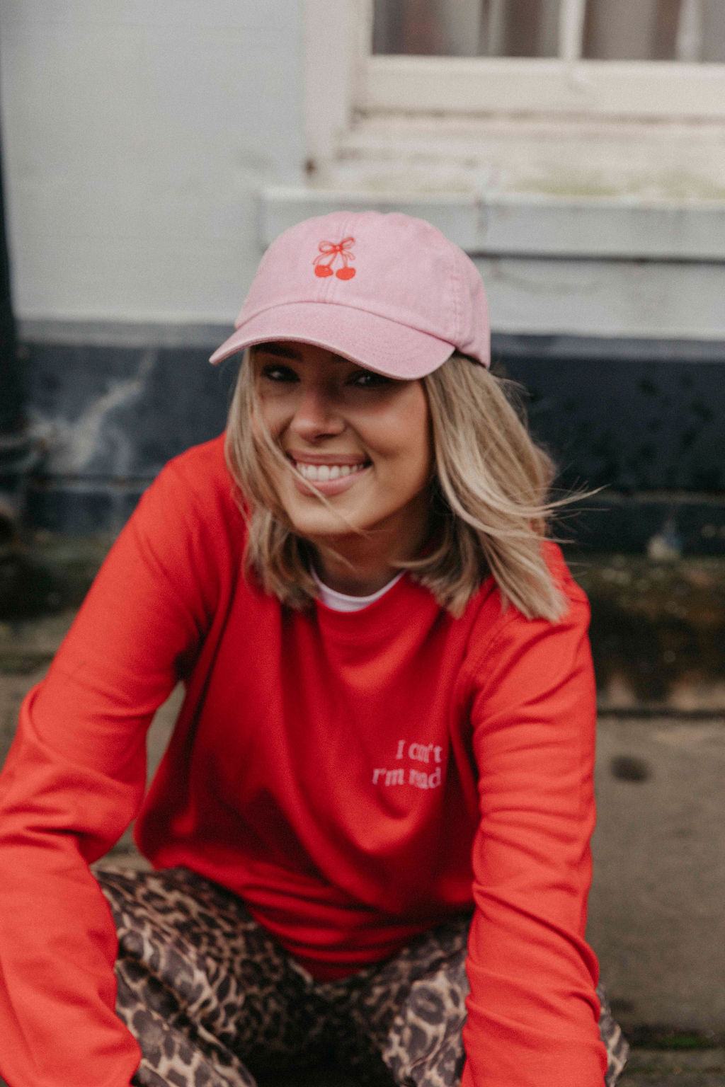 Personalised Cherry Denim Cap