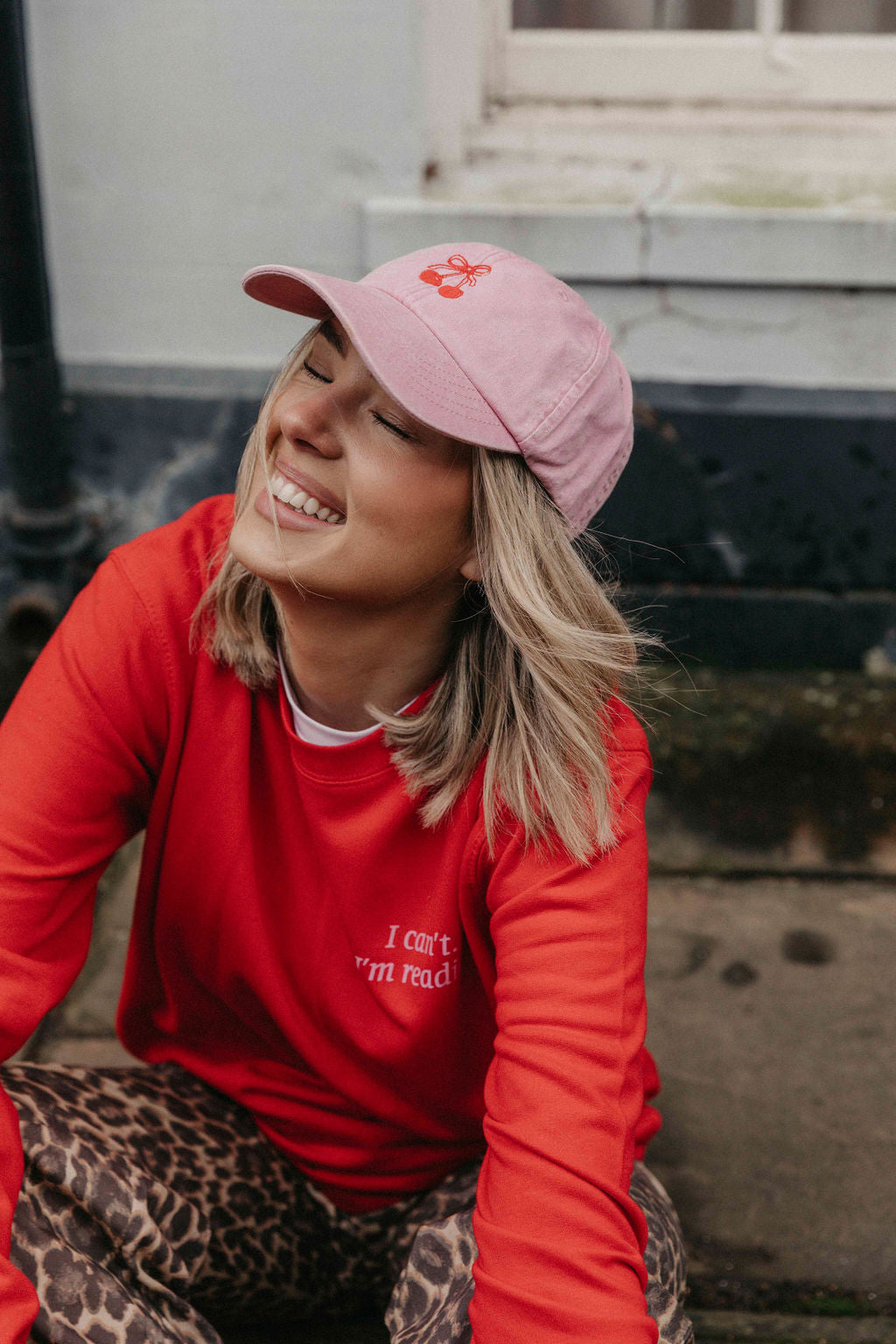 Personalised Cherry Denim Cap