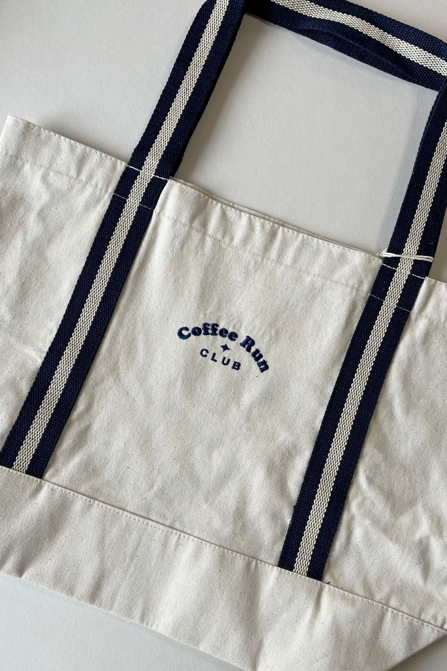 Embroidered Coffee Run Club Boat Bag