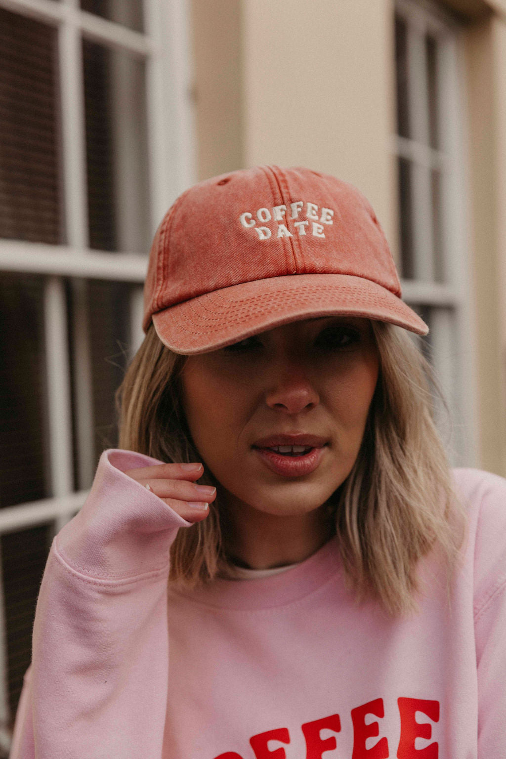 Embroidered Coffee Date Cap