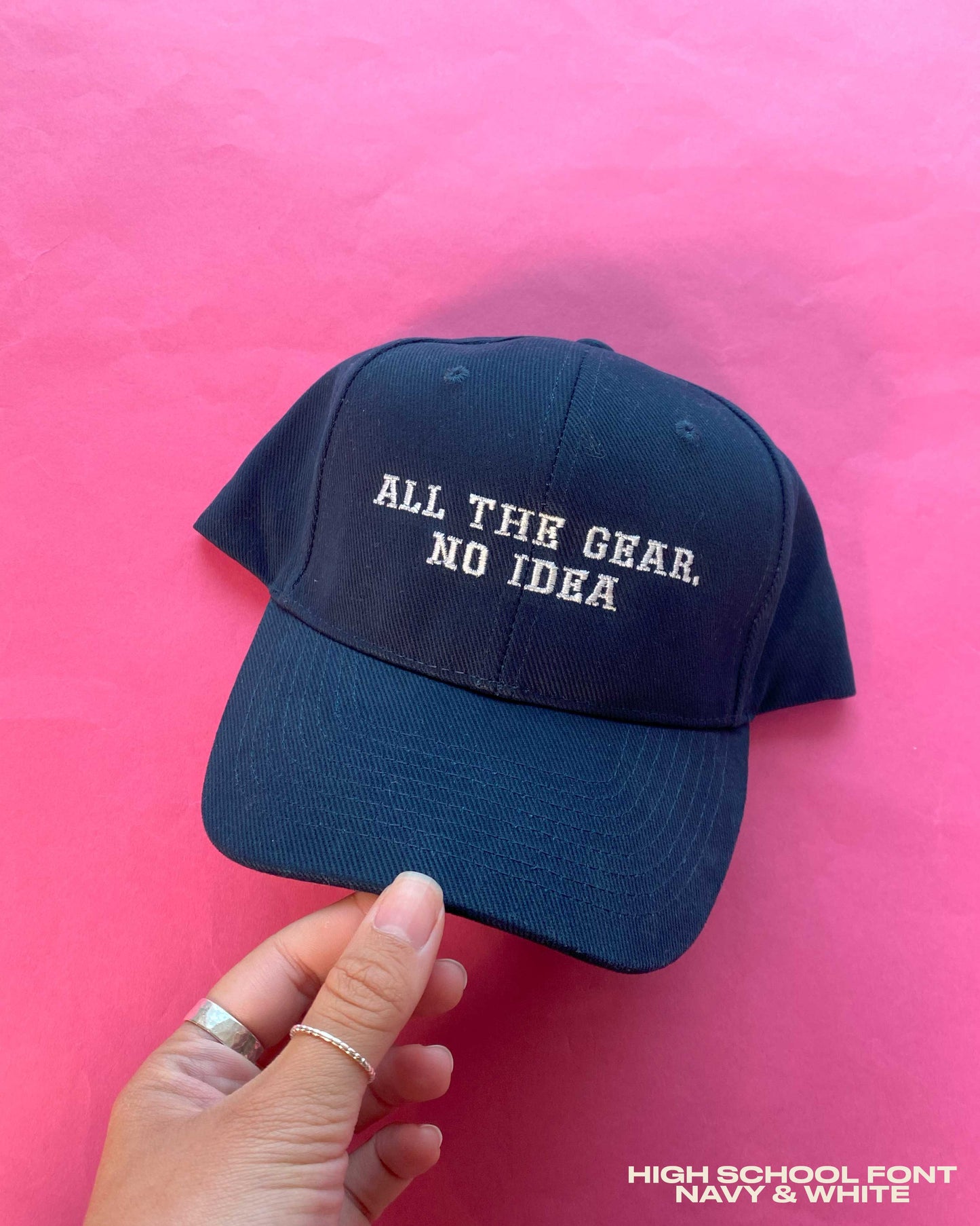 Embroidered Unisex Personalised Slogan Cap