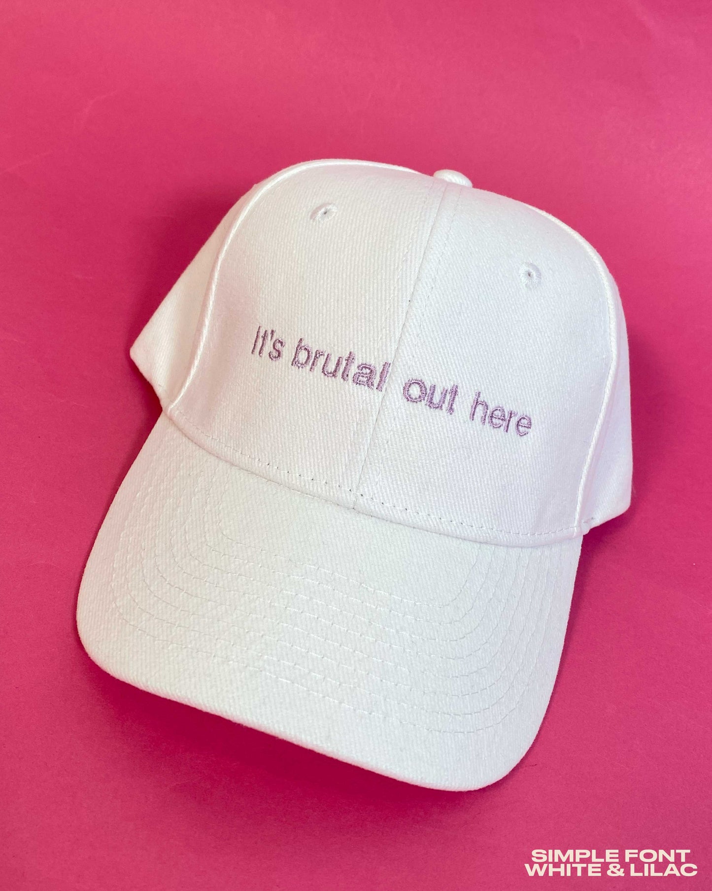 Embroidered Unisex Personalised Slogan Cap