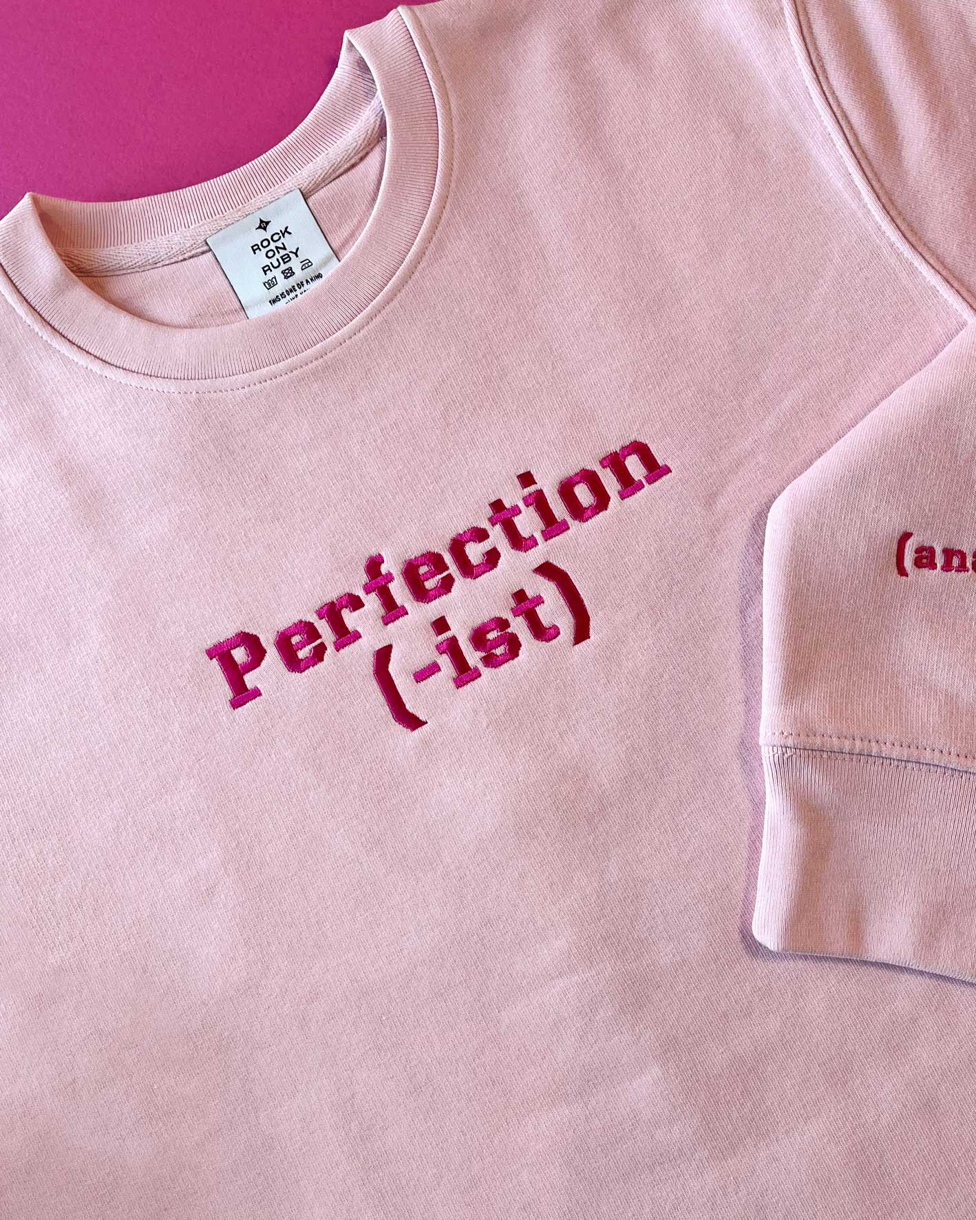 Personalised Embroidered Slogan Sweatshirt