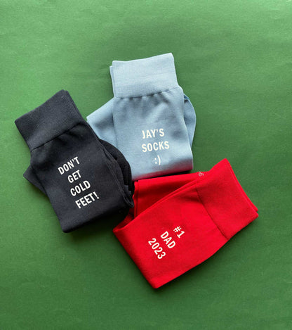 Personalised Custom Slogan Socks with Gift Box