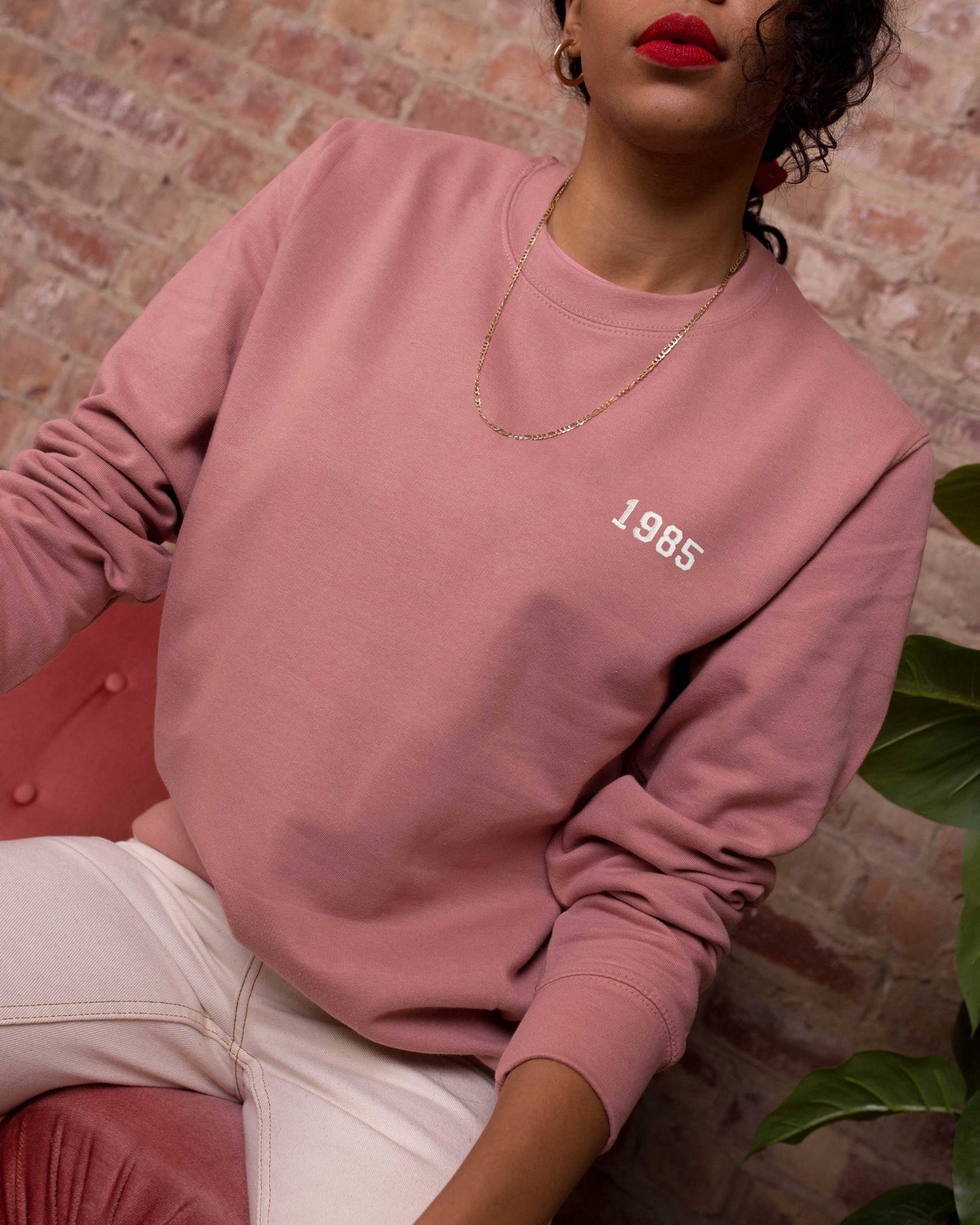 Embroidered Personalised Year Sweatshirt