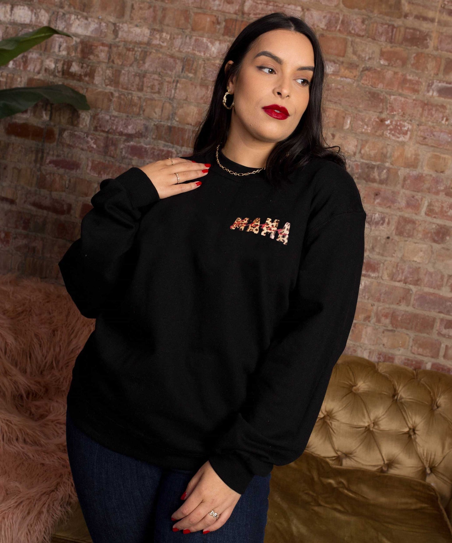 Fierce Mama Breast Pocket Sweatshirt