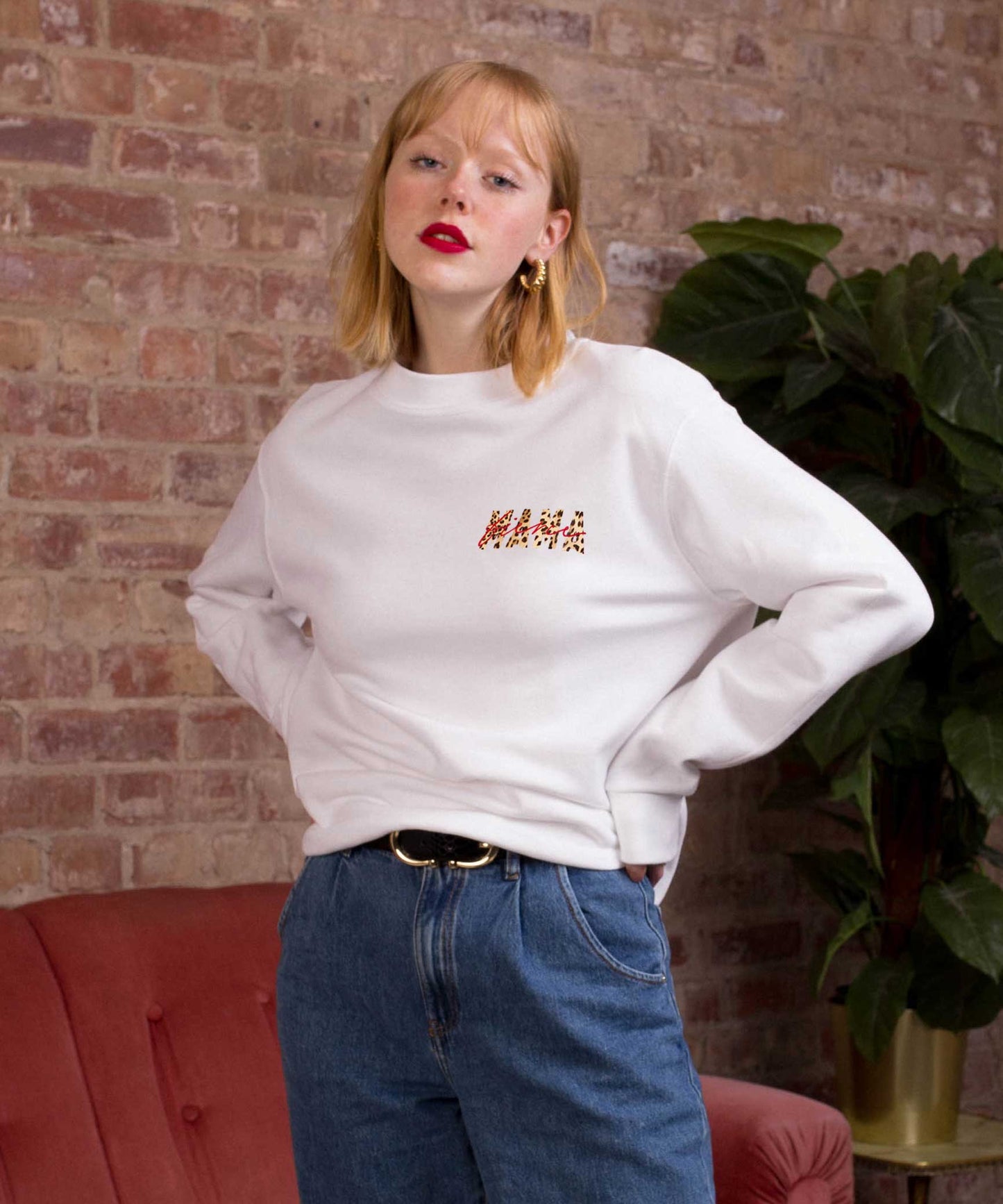 Fierce Mama Breast Pocket Sweatshirt