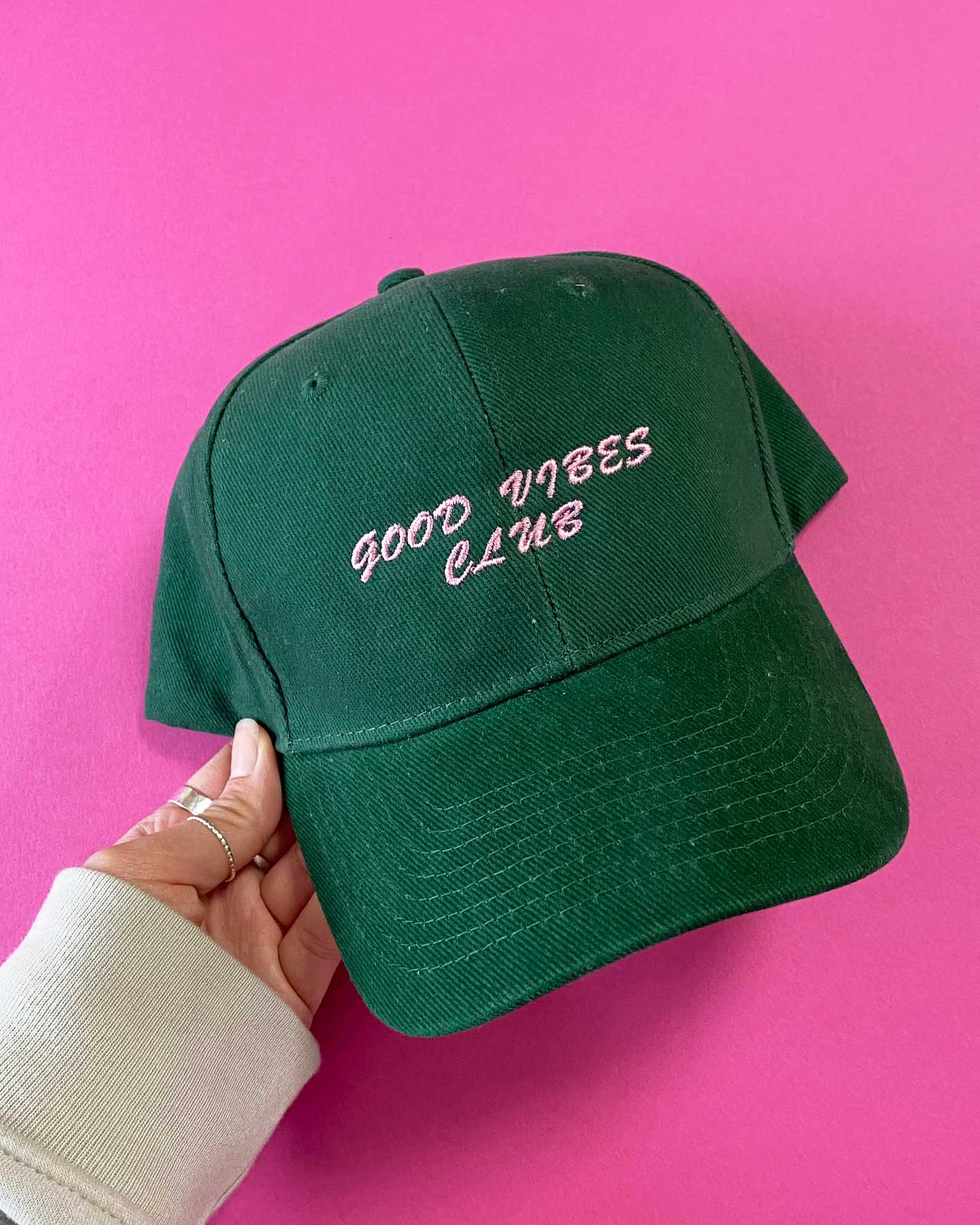 Embroidered Unisex Personalised Slogan Cap