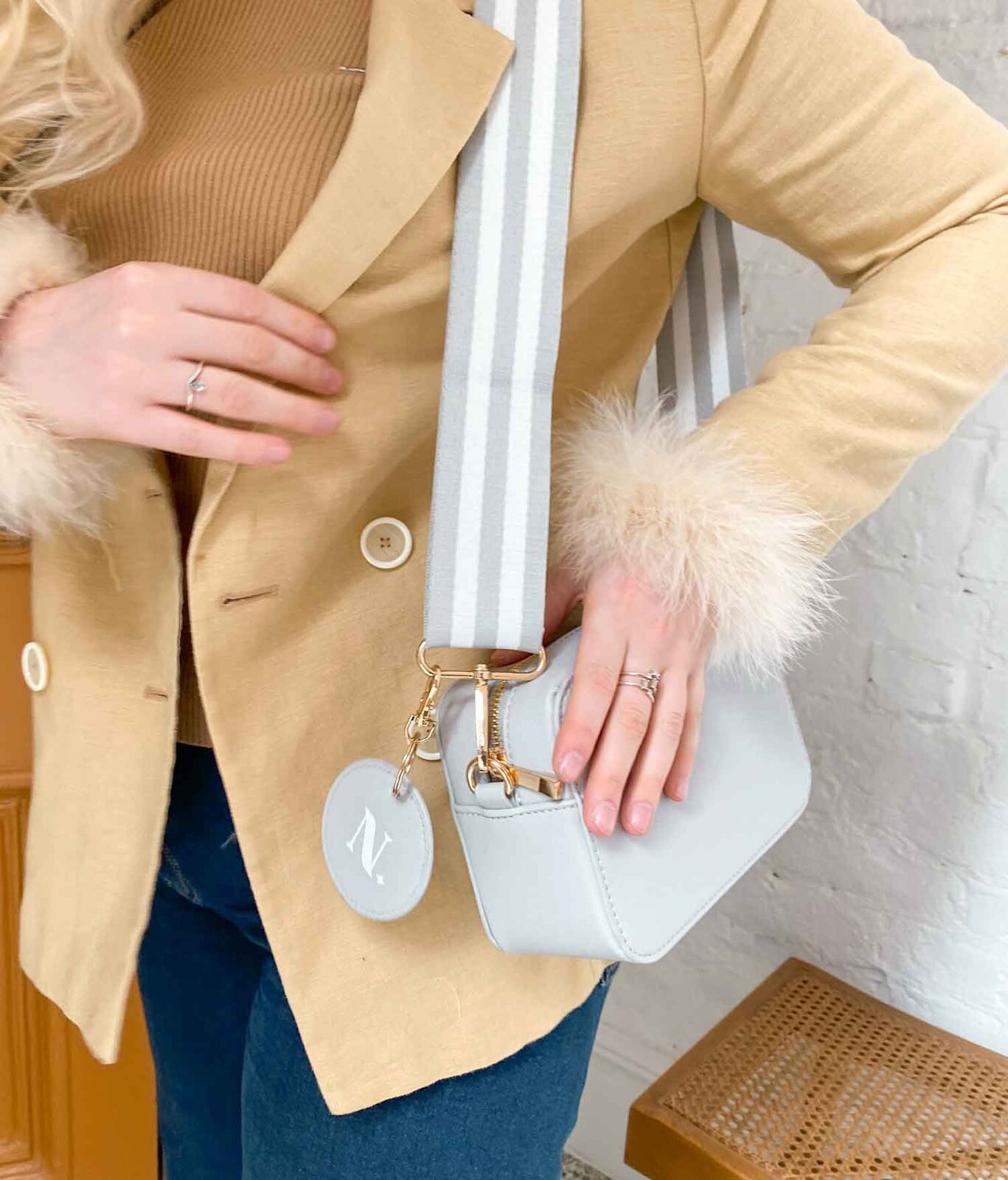Crossbody bag with Personalised strap