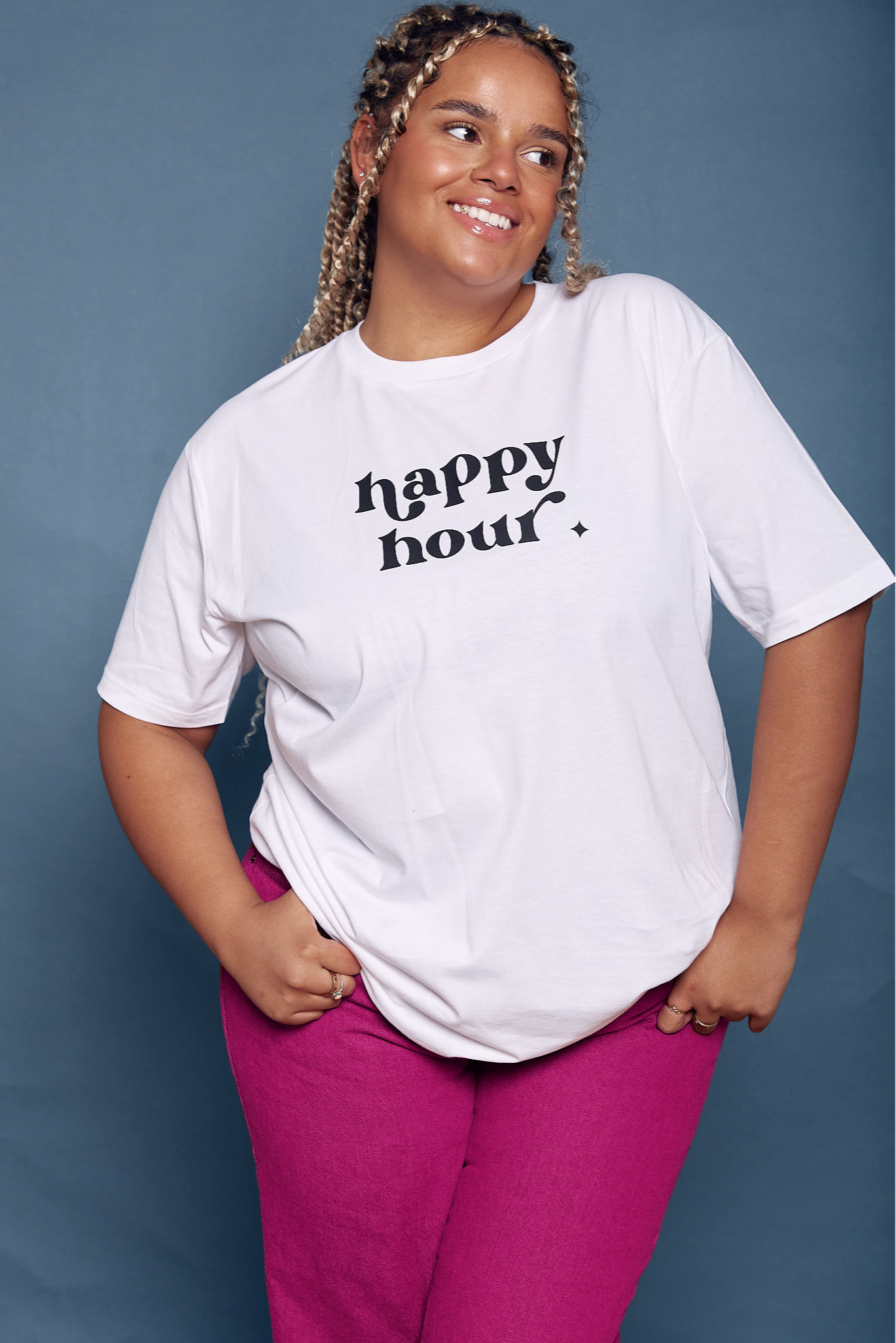 Happy Hour Slogan T-Shirt