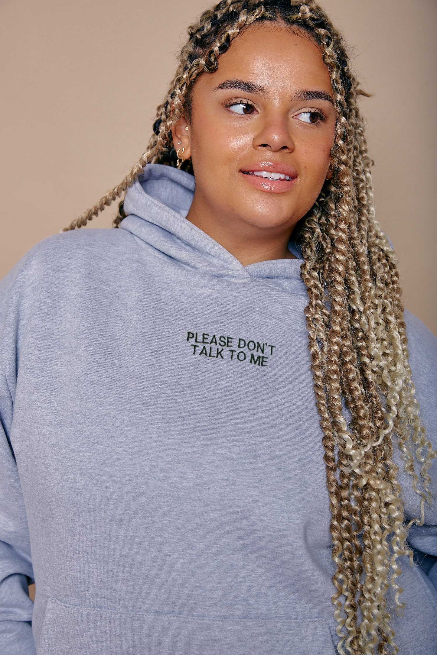 Personalised Embroidered Slogan Heavyweight Hoodie