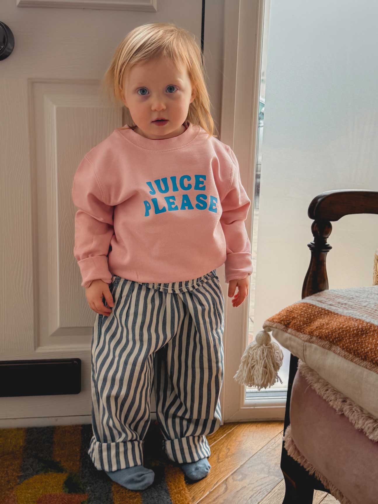 Coffee and Juice Please Adult and Child Sweatshirt Set