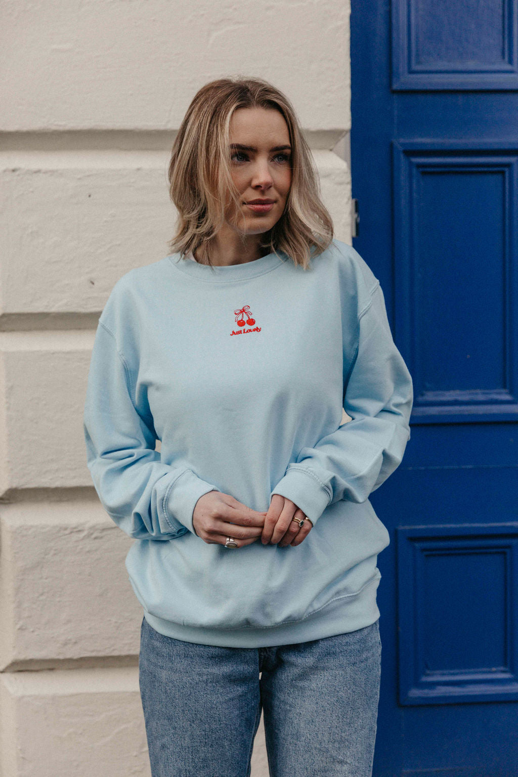 Personalised Just Lovely Cherry Sweatshirt