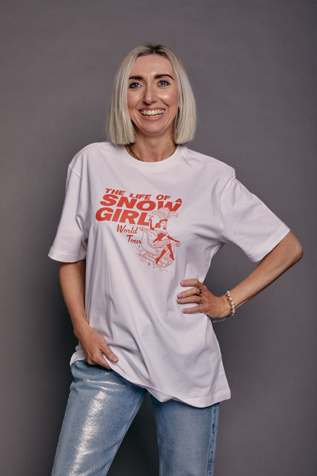The Life of a Snow Girl Slogan Christmas T-Shirt
