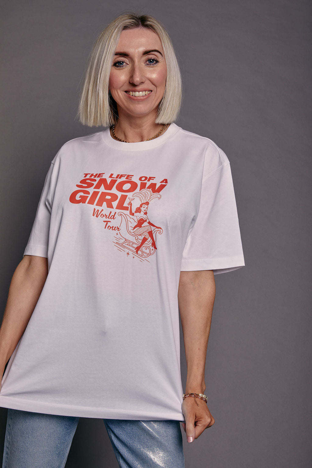 The Life of a Snow Girl Slogan Christmas T-Shirt