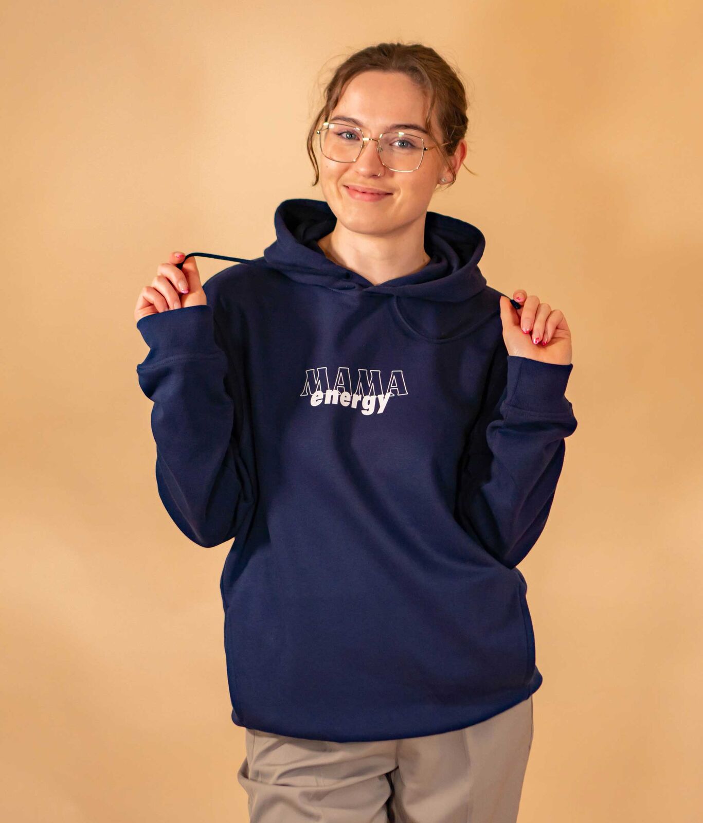 Mama Energy Slogan Hoodie