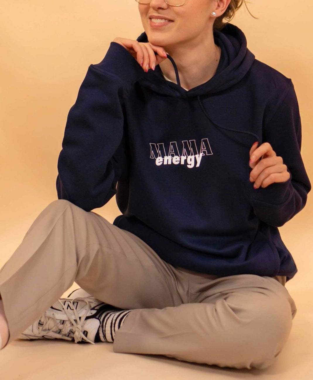 Mama Energy Slogan Hoodie
