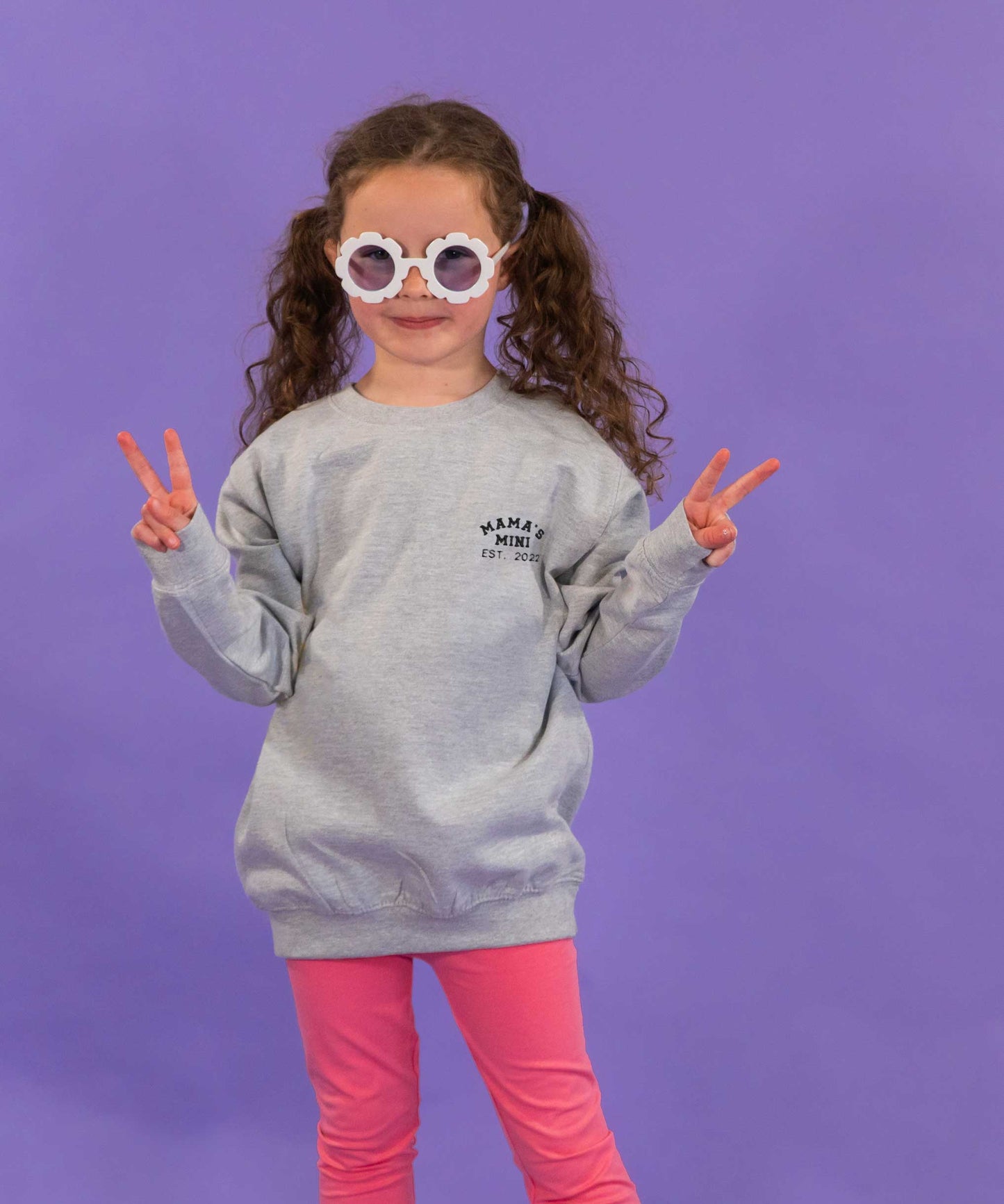 Personalised Mama And Mini Est. Year Sweatshirt Set