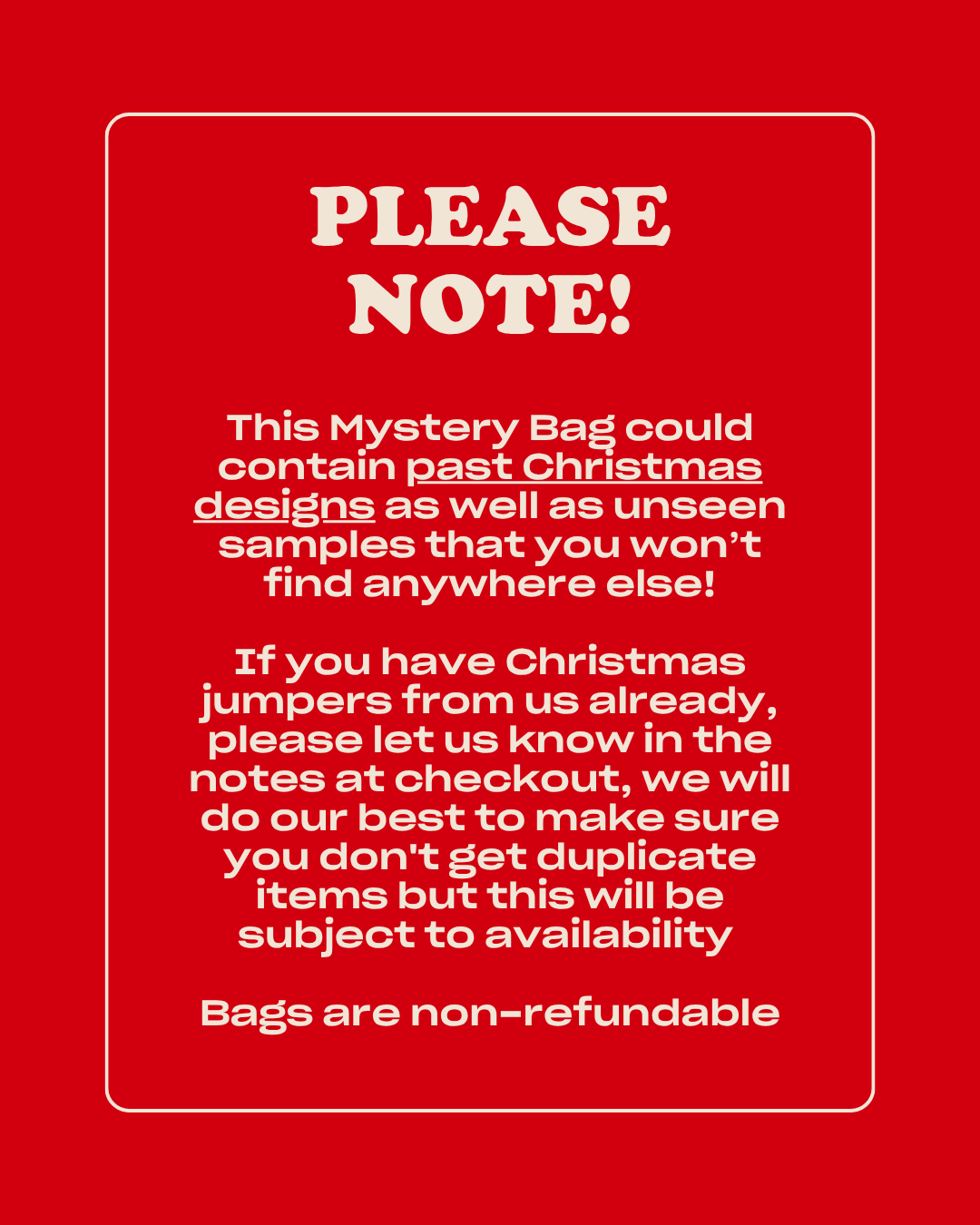 Christmas Mystery Bag