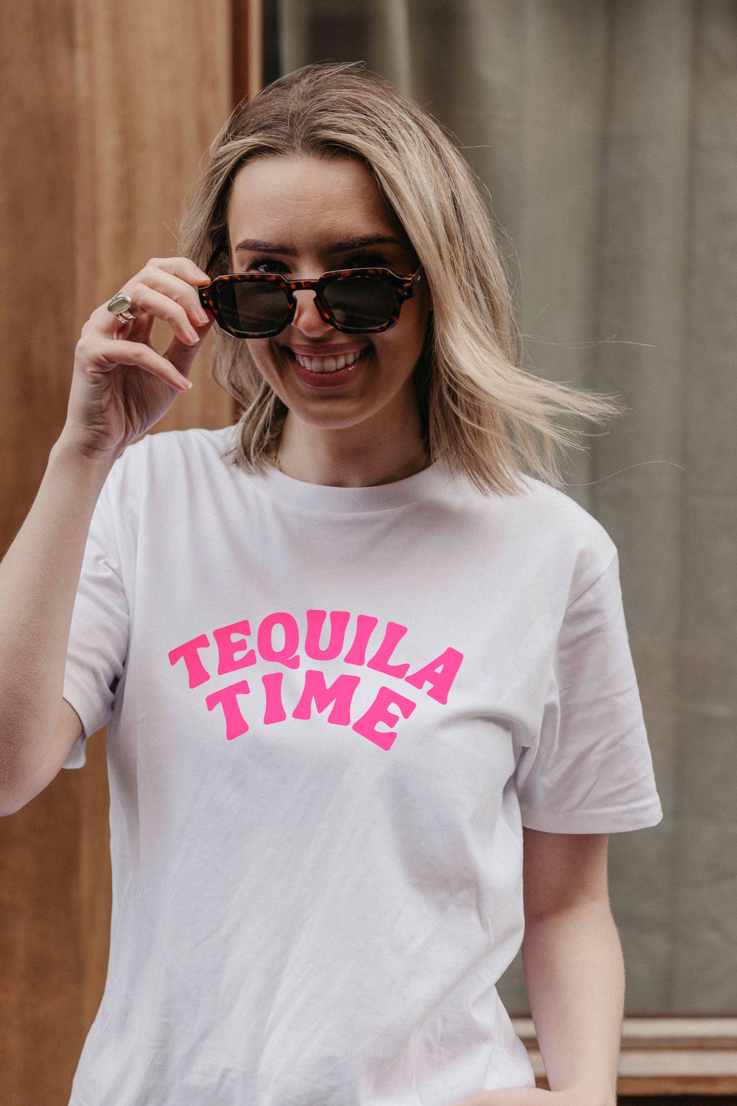 Tequila Time Slogan T-Shirt