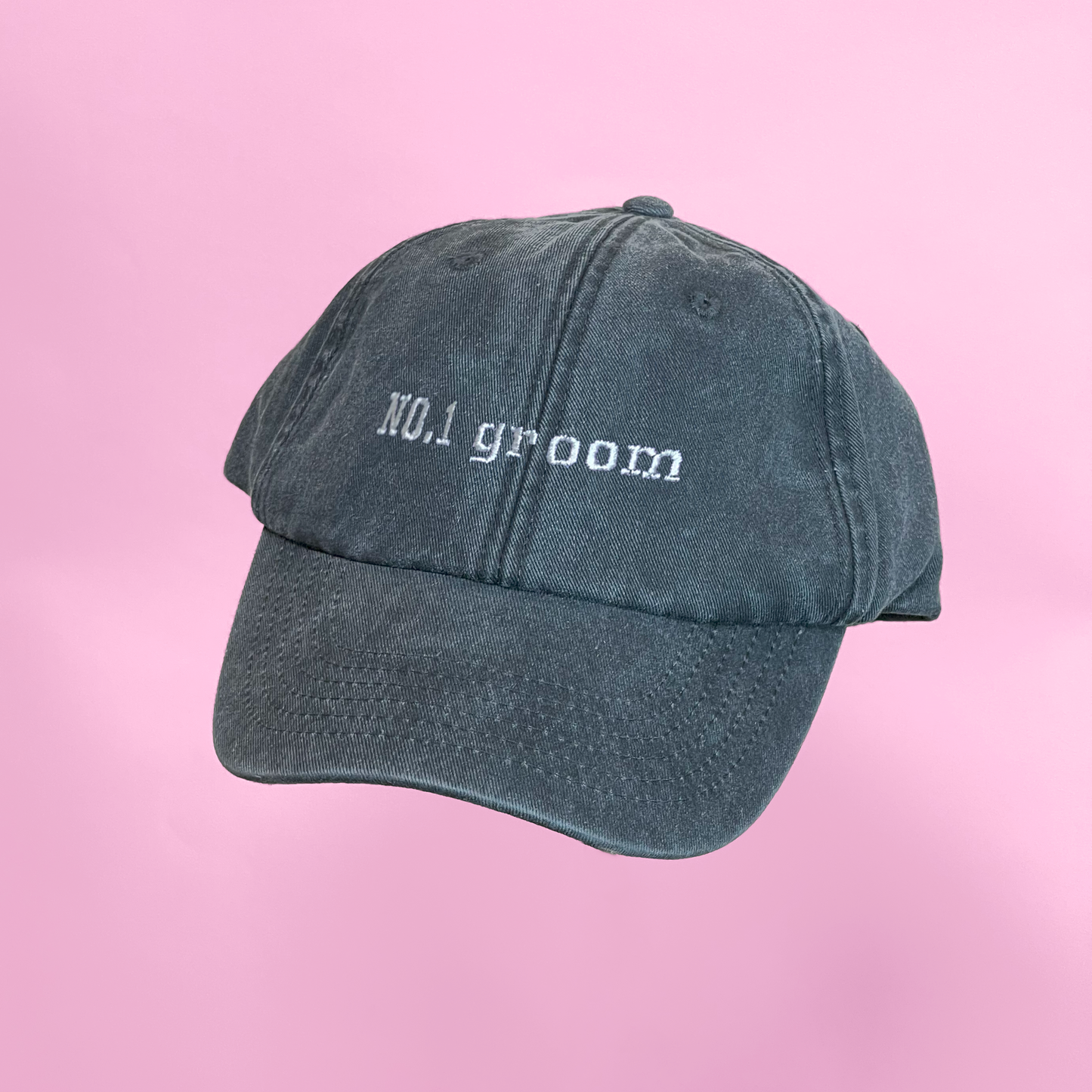 Vintage Style Denim Unisex Personalised Slogan Cap