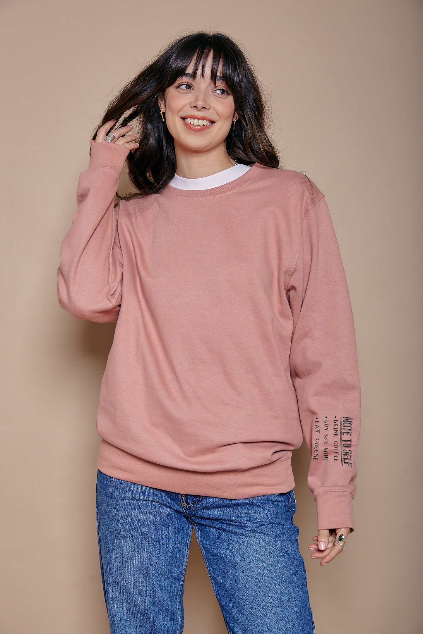 Note To Self Sleeve Sweatshirt