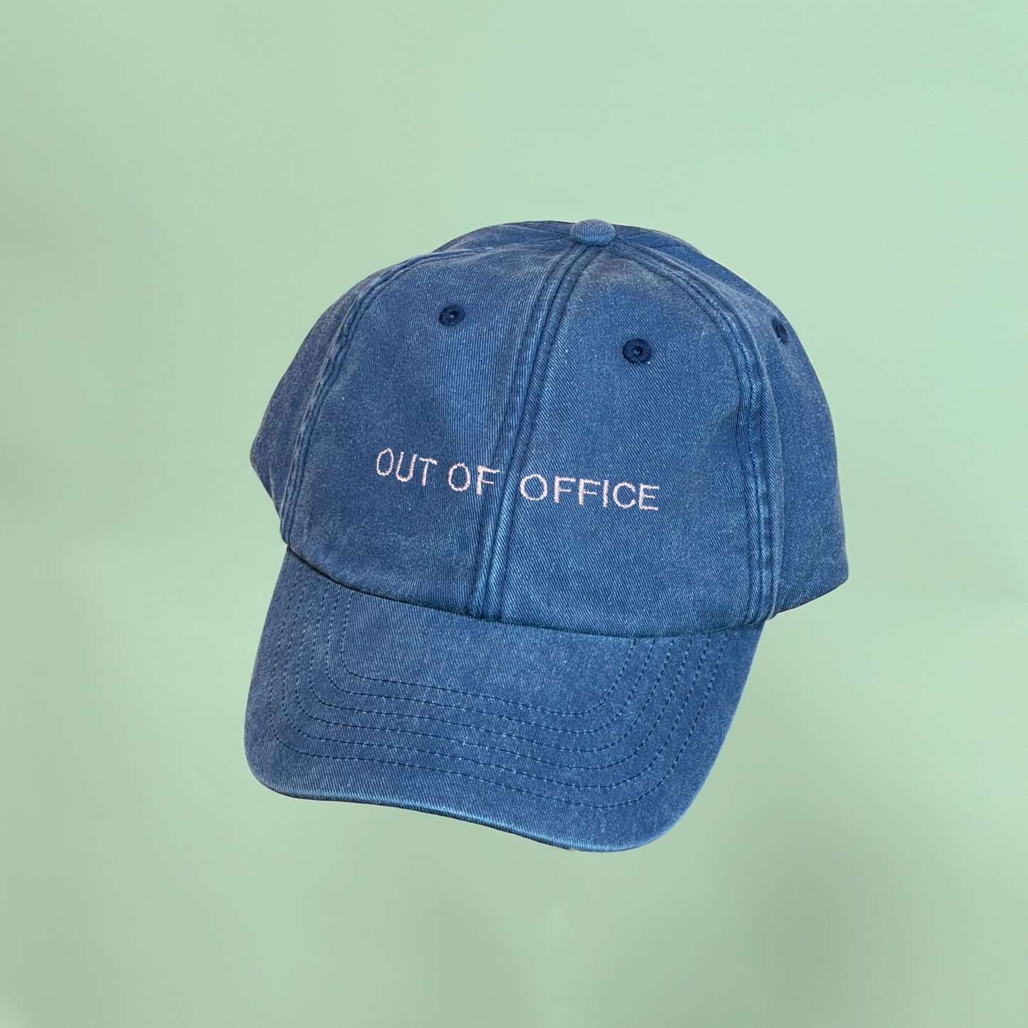 Vintage Style Denim Unisex Personalised Slogan Cap