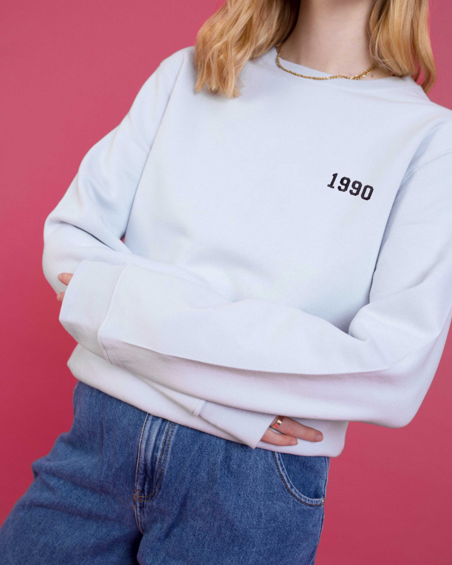 Embroidered Personalised Year Sweatshirt