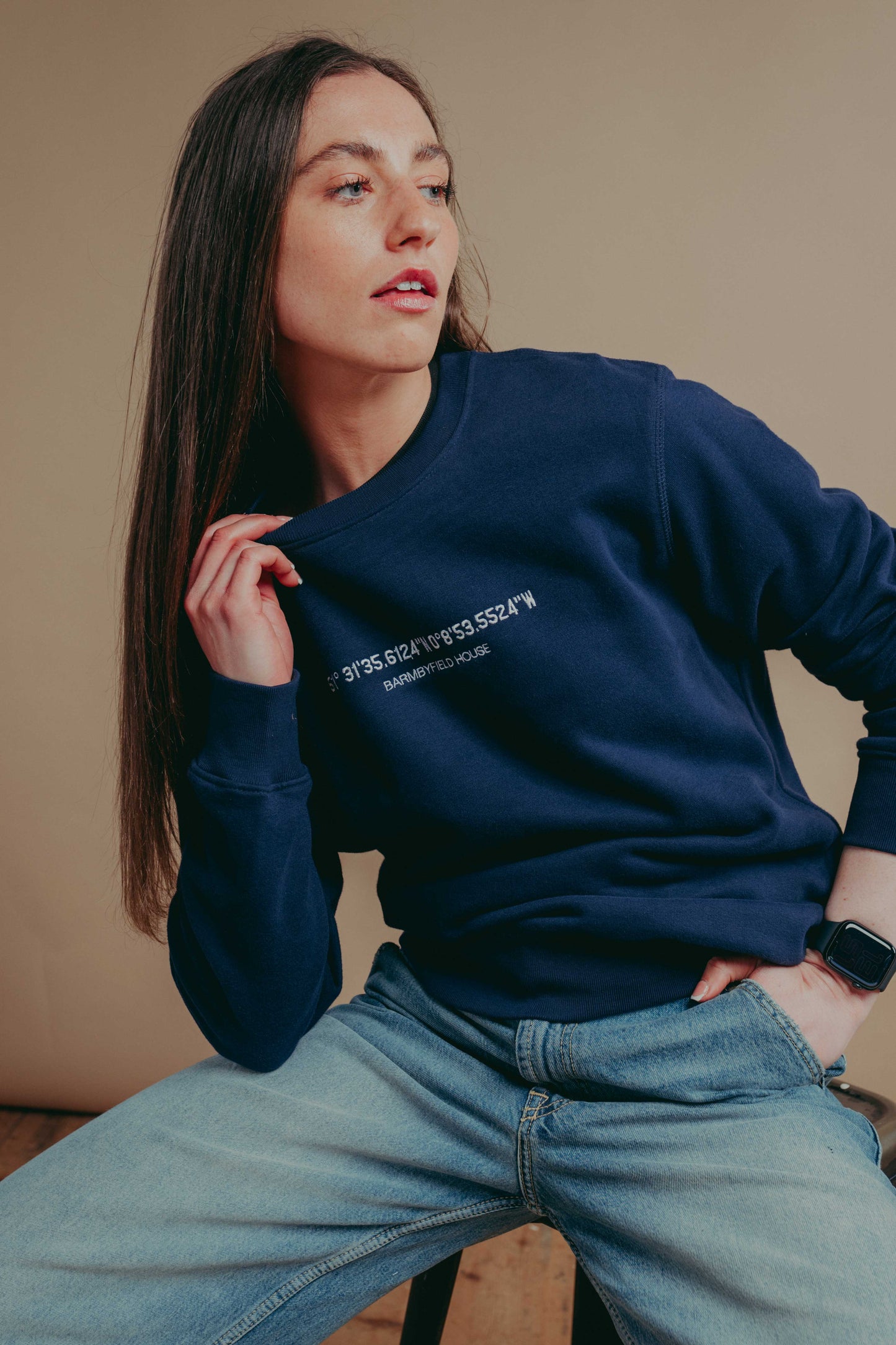 Embroidered Coordinates Sweatshirt