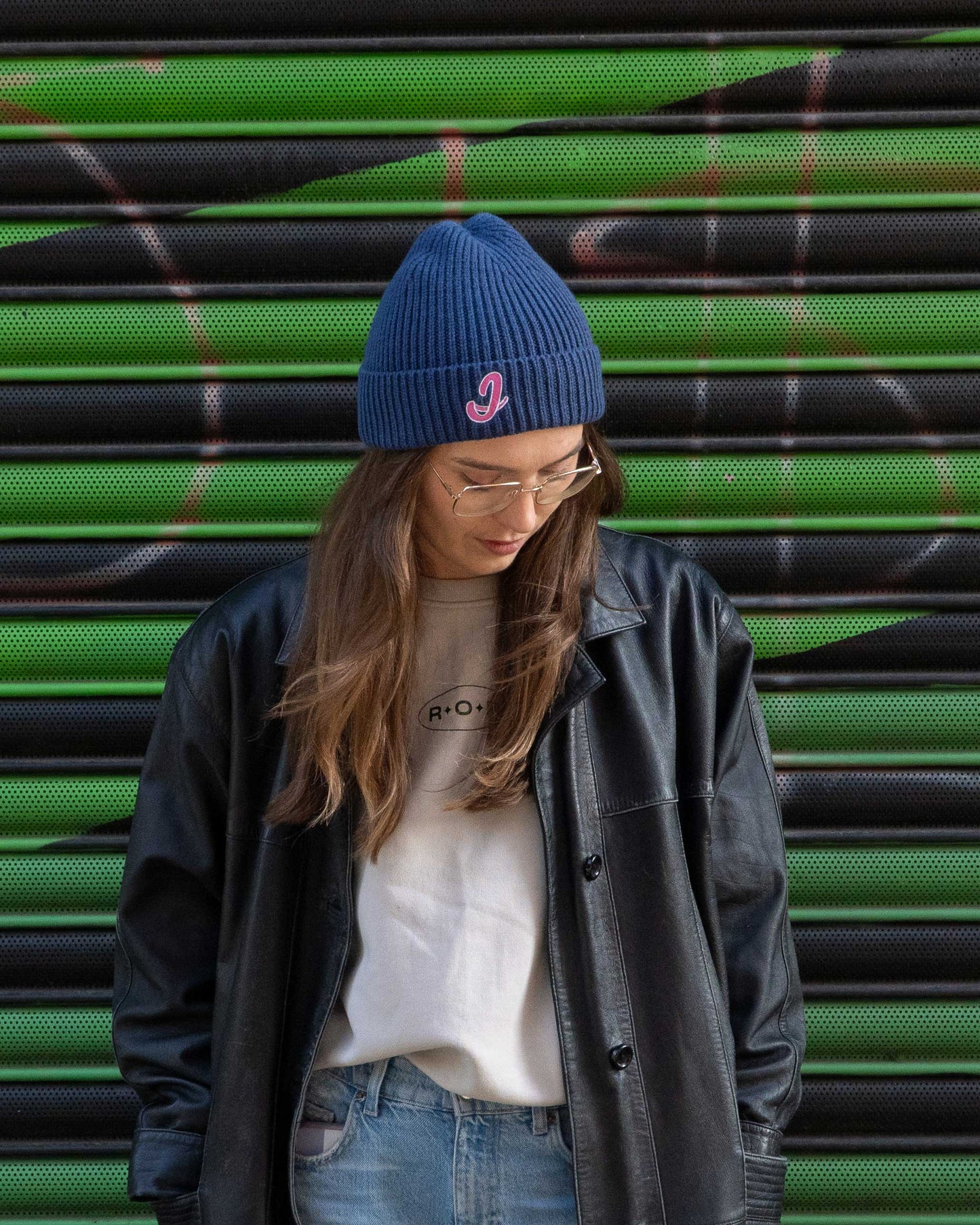 Personalised Dolly Initial Embroidered Beanie Hat