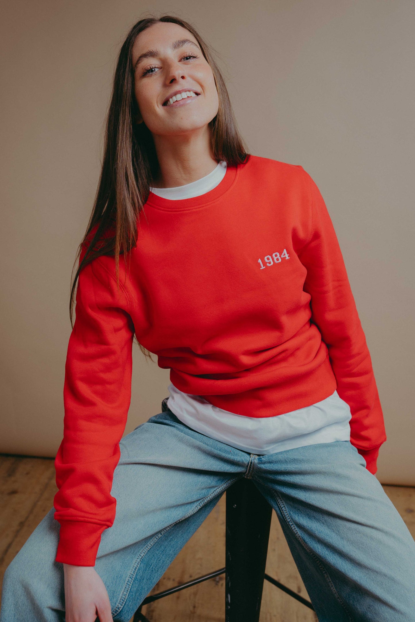 Embroidered Personalised Year Sweatshirt