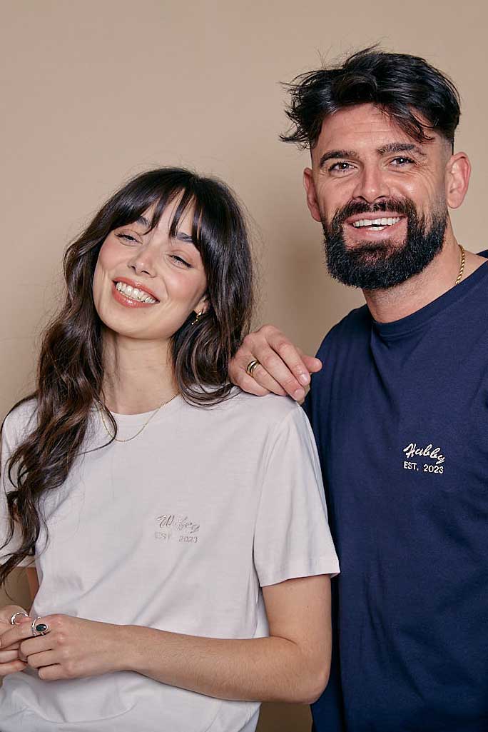 Hubby Est Year Embroidered Personalised T-shirt