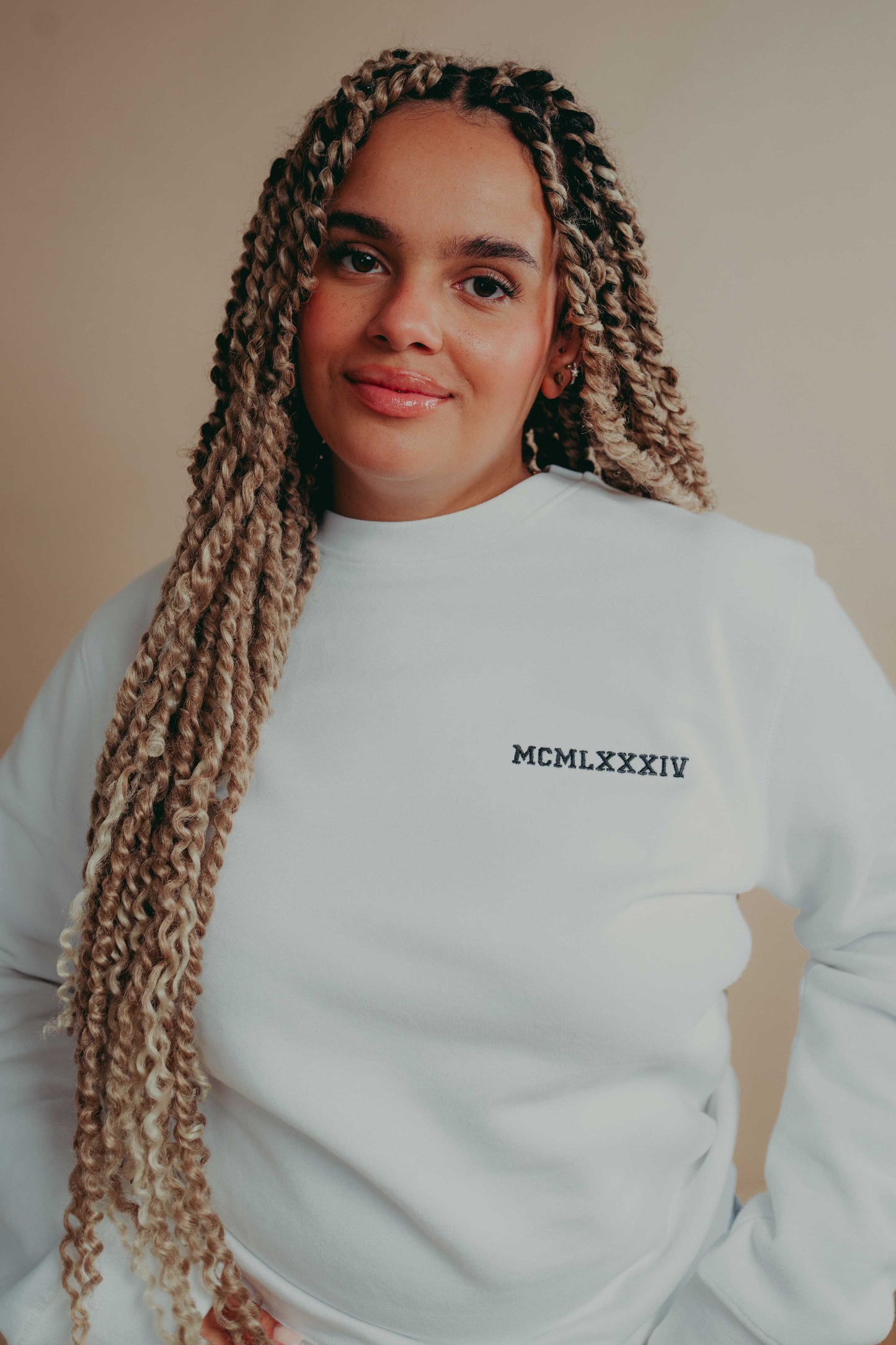 Couples Roman Numerals Unisex Sweatshirt Set