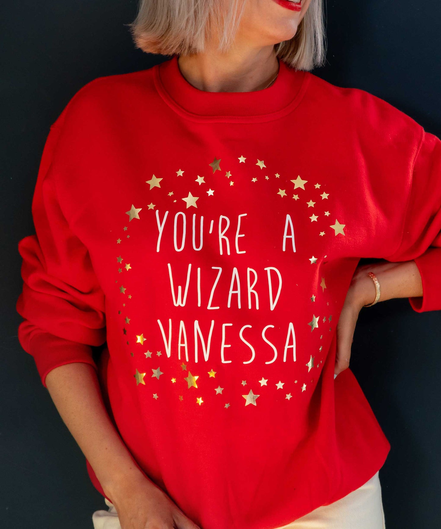 Personalised 'You're A Wizard' Christmas Jumper