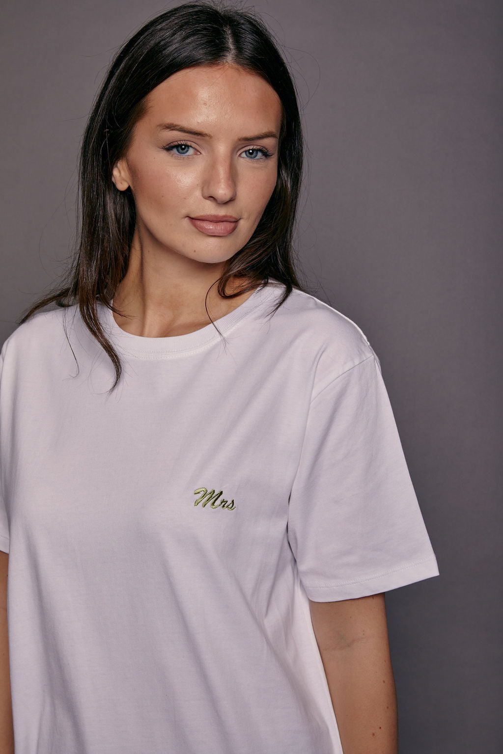 Embroidered Mrs Script T-Shirt