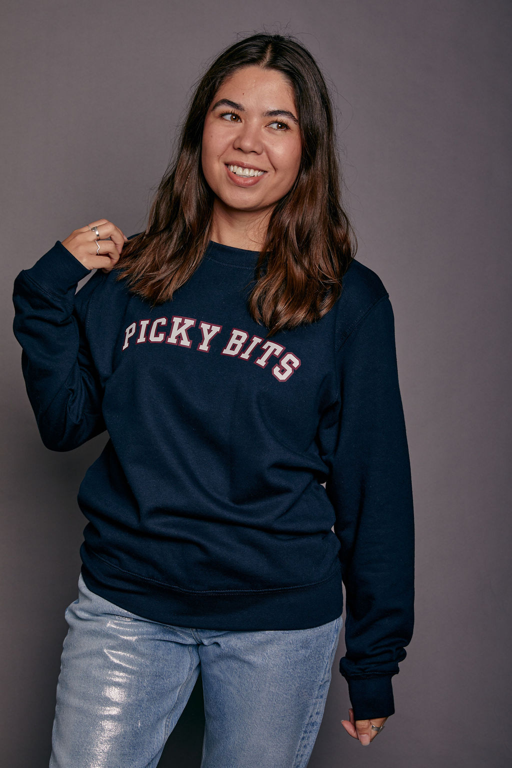Picky Bits Varsity Slogan Christmas Jumper