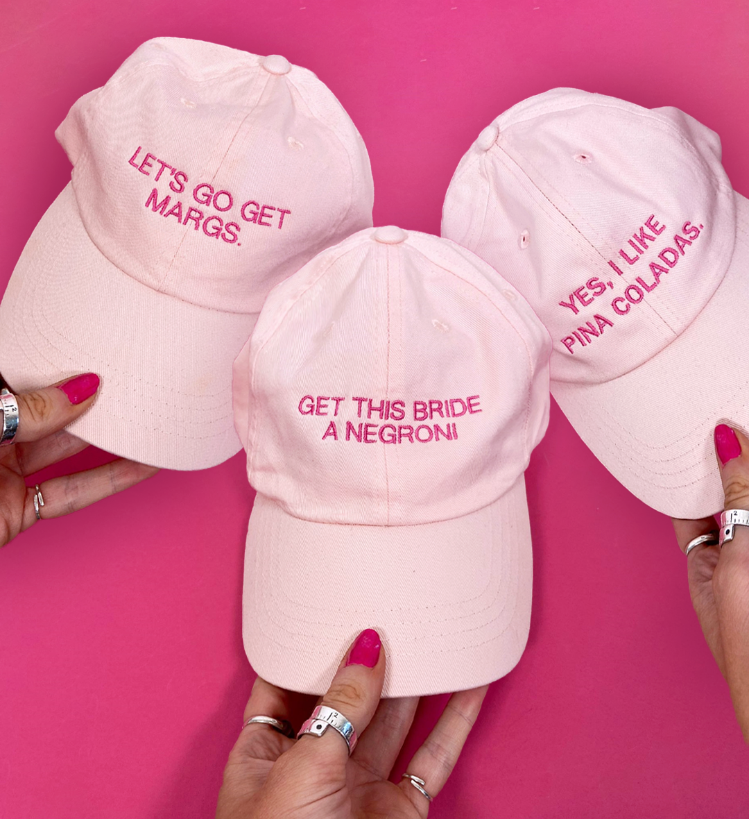 Embroidered Unisex Personalised Slogan Cap