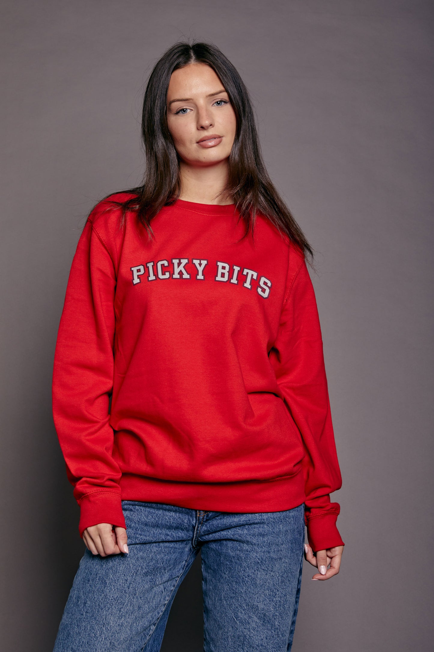 Personalised Varsity Slogan Christmas Jumper Sweatshirt