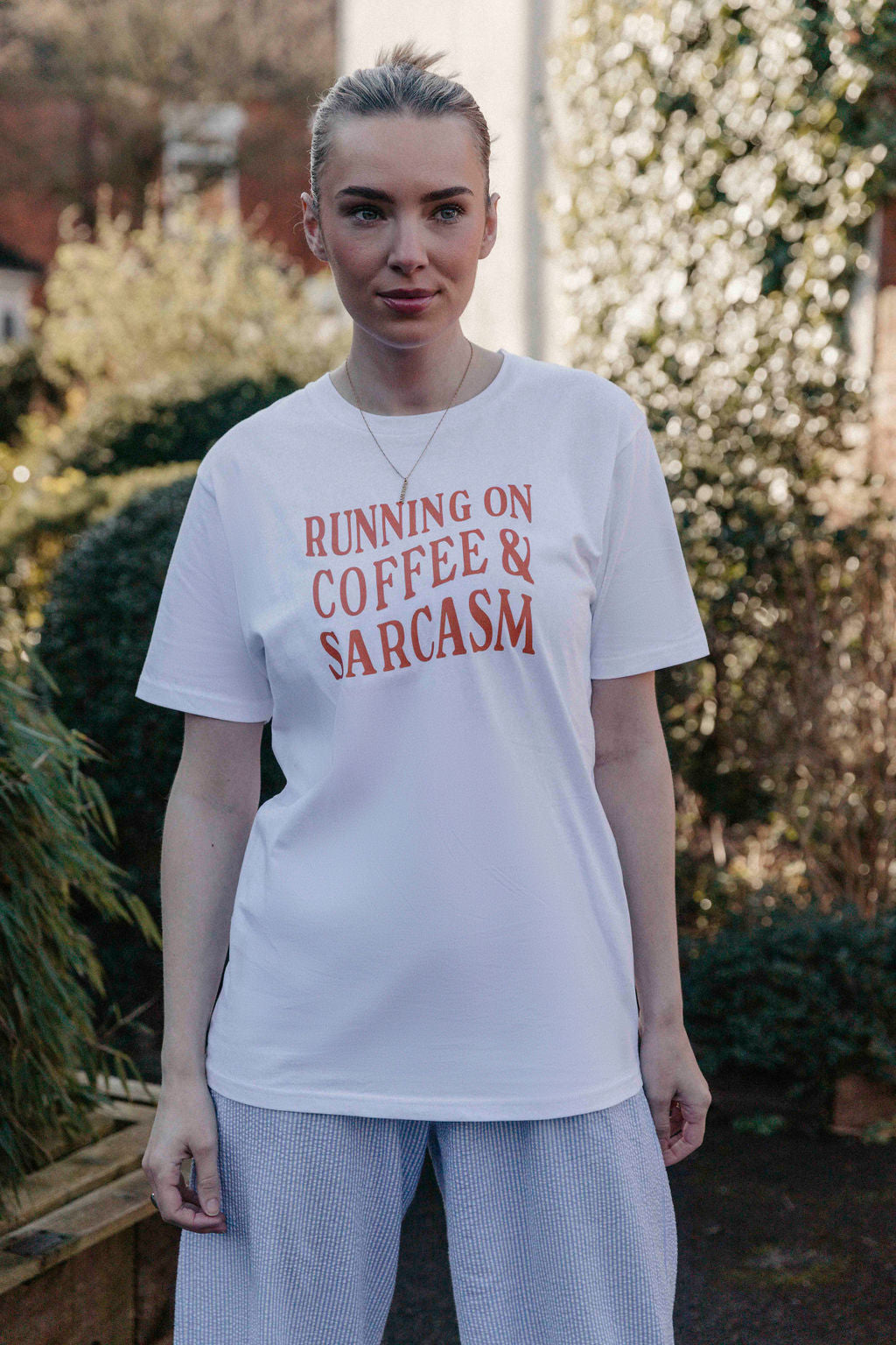 Running on Coffee and Sarcasm T-Shirt