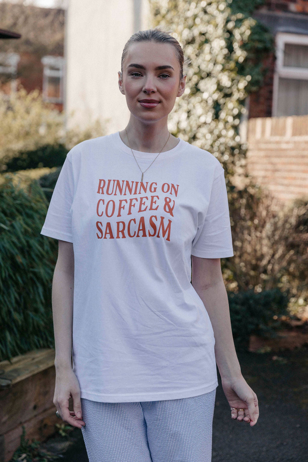 Running on Coffee and Sarcasm T-Shirt