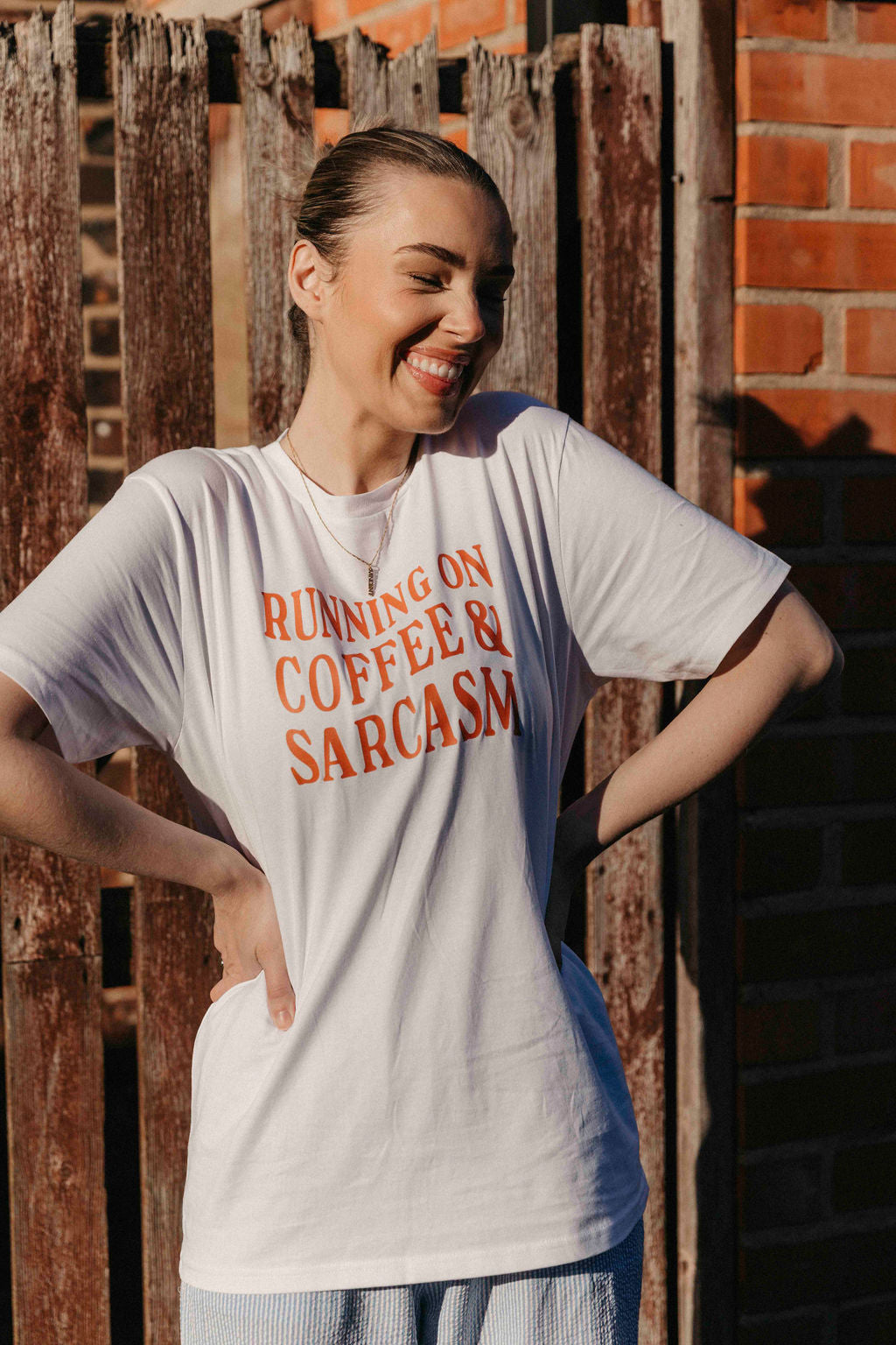 Running on Coffee and Sarcasm T-Shirt