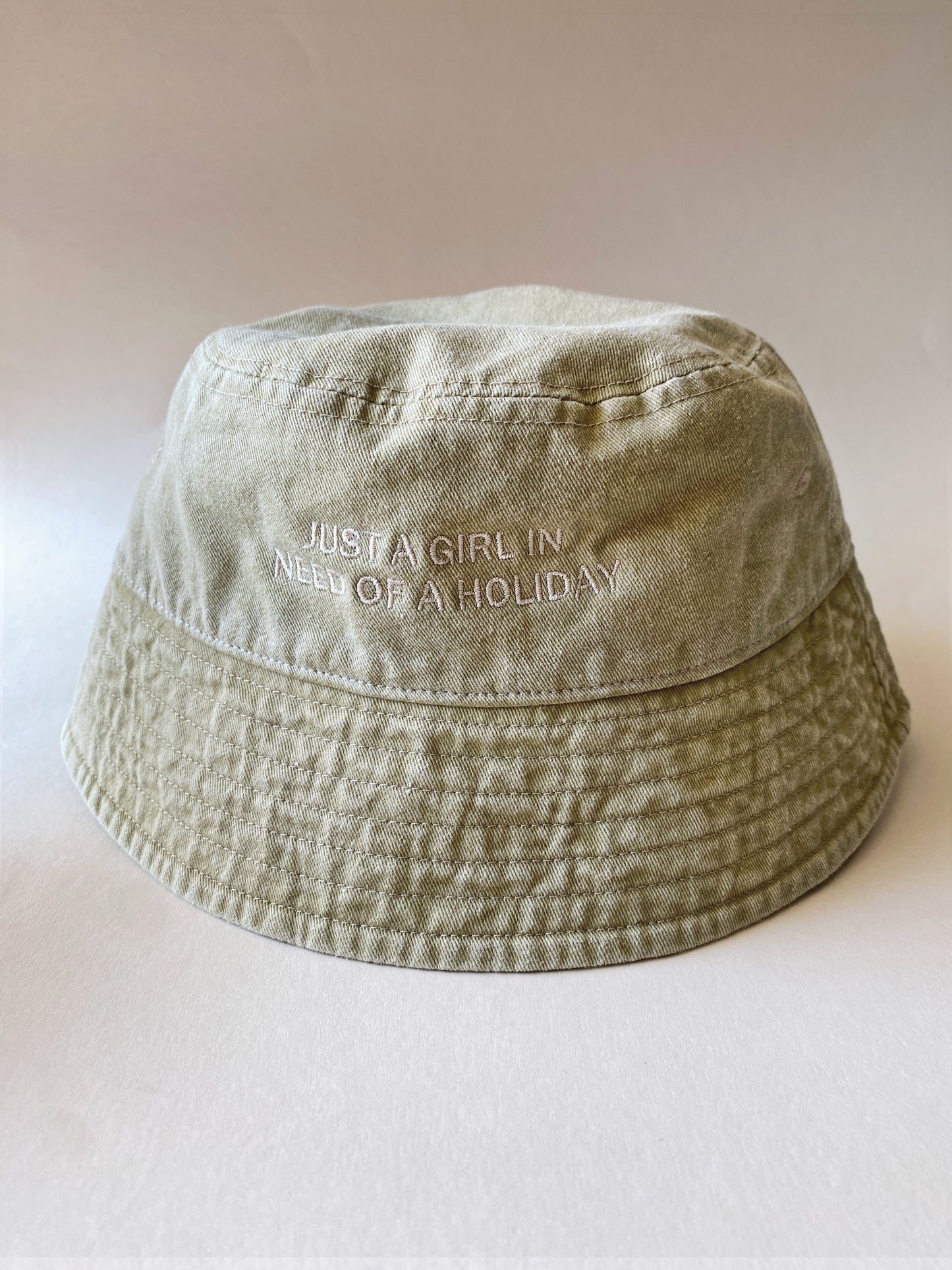 Personalised Slogan Vintage Bucket Hat
