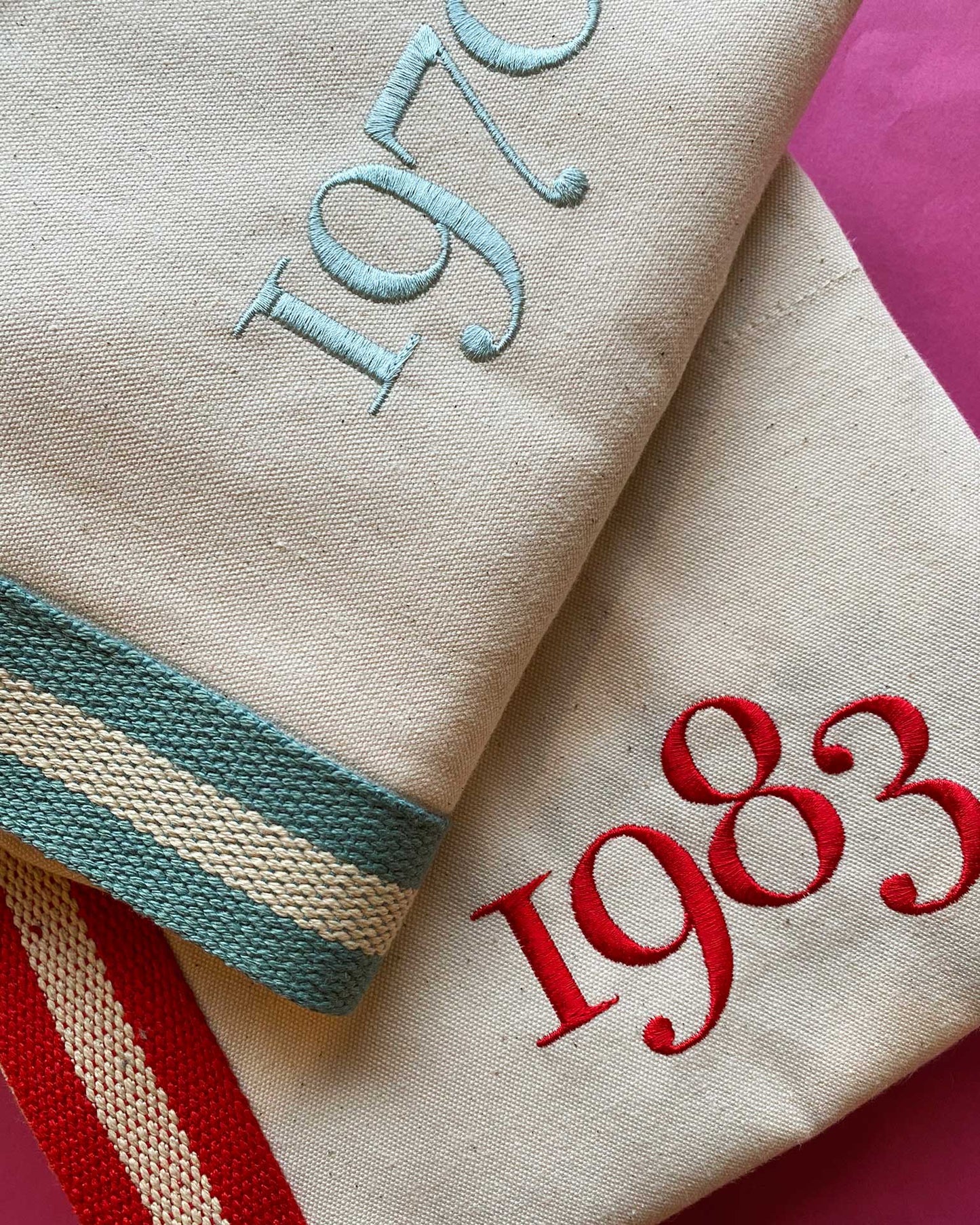 Embroidered Year Boat Bag