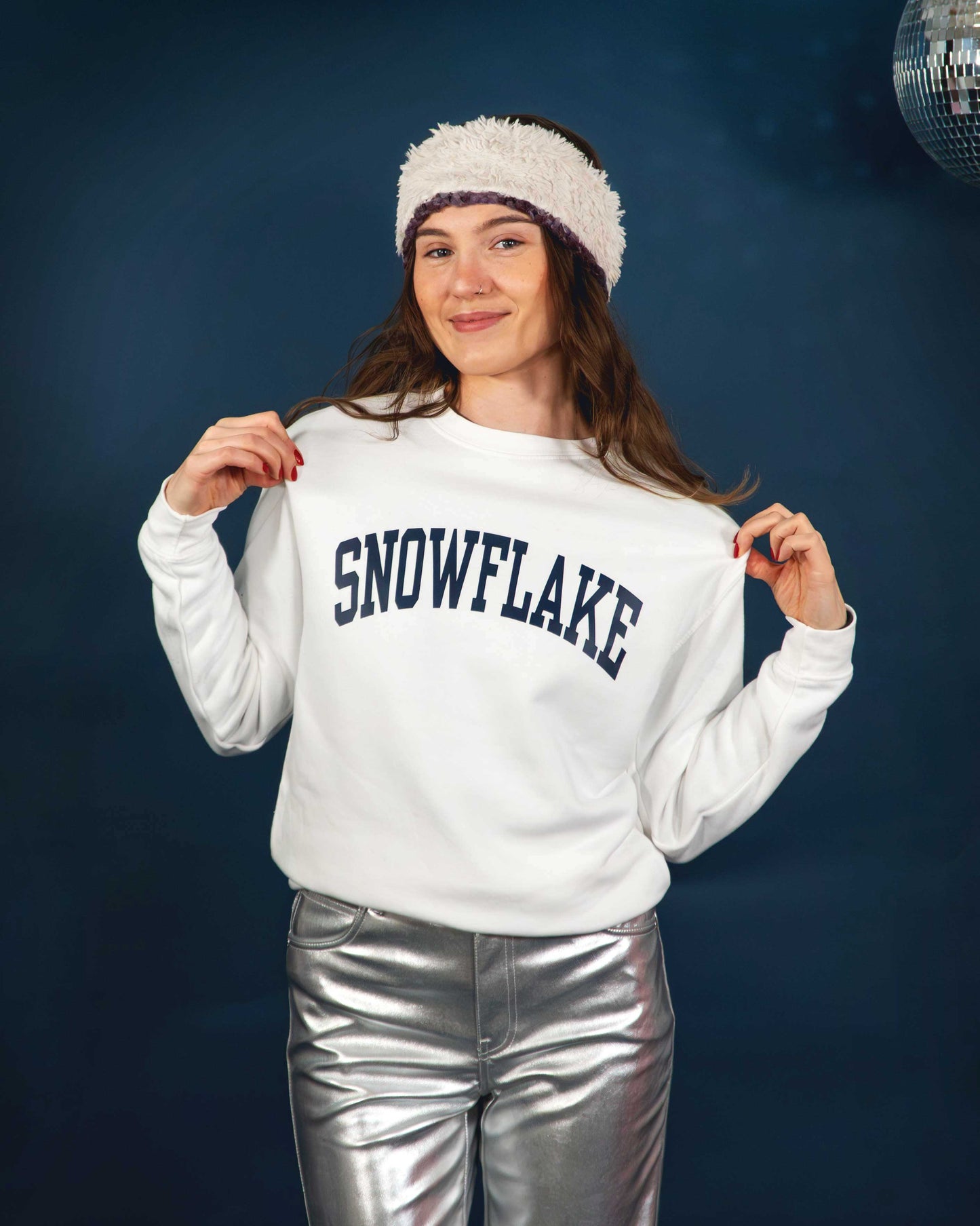 Snowflake Varsity Christmas Jumper