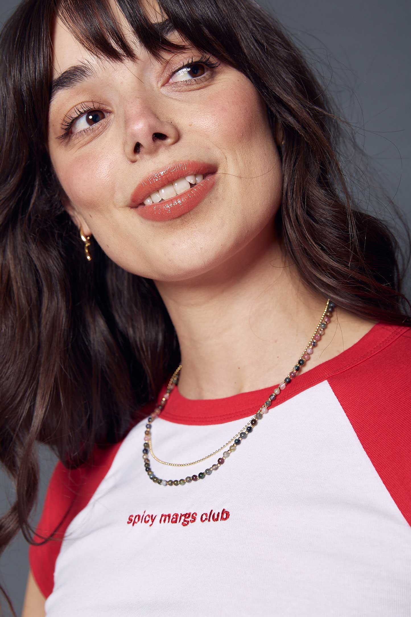 Custom Embroidered Slogan Raglan Baby Tee
