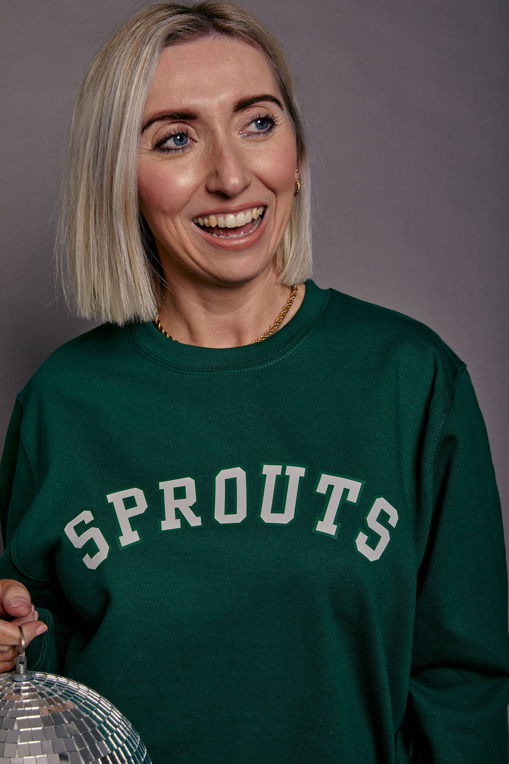 Sprouts Varsity Slogan Christmas Jumper