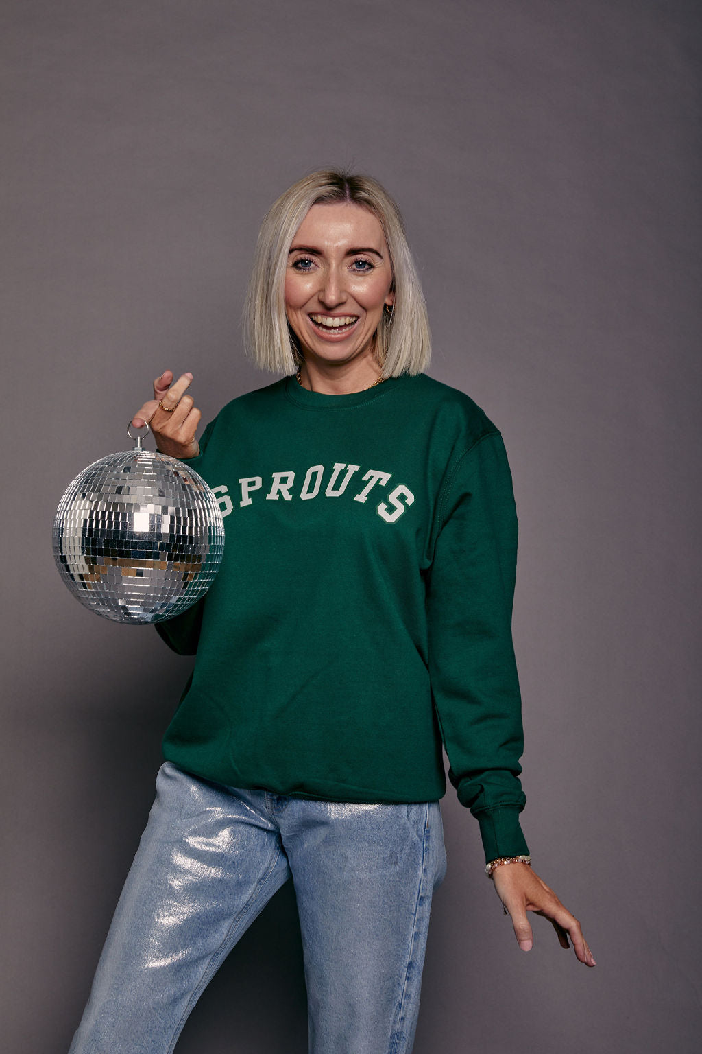 Sprouts Varsity Slogan Christmas Jumper